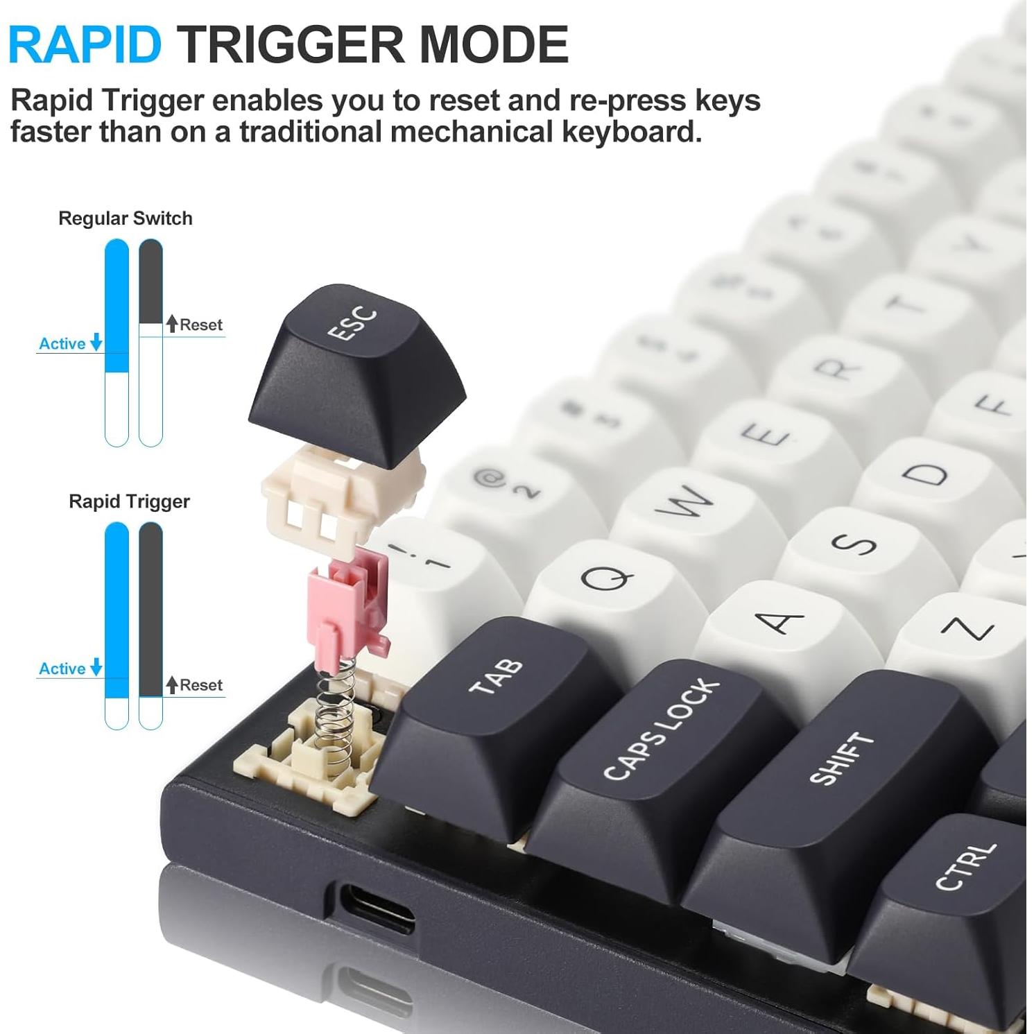 Teclado Mecánico Redragon K701 60% RGB Ajustable