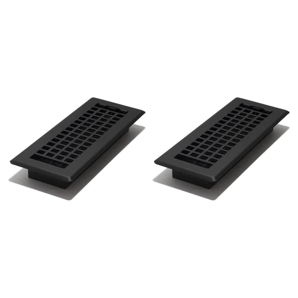 Rejilla de Piso Decor Grates LTH310-BLK, 29x11 cm, Negra, Acero