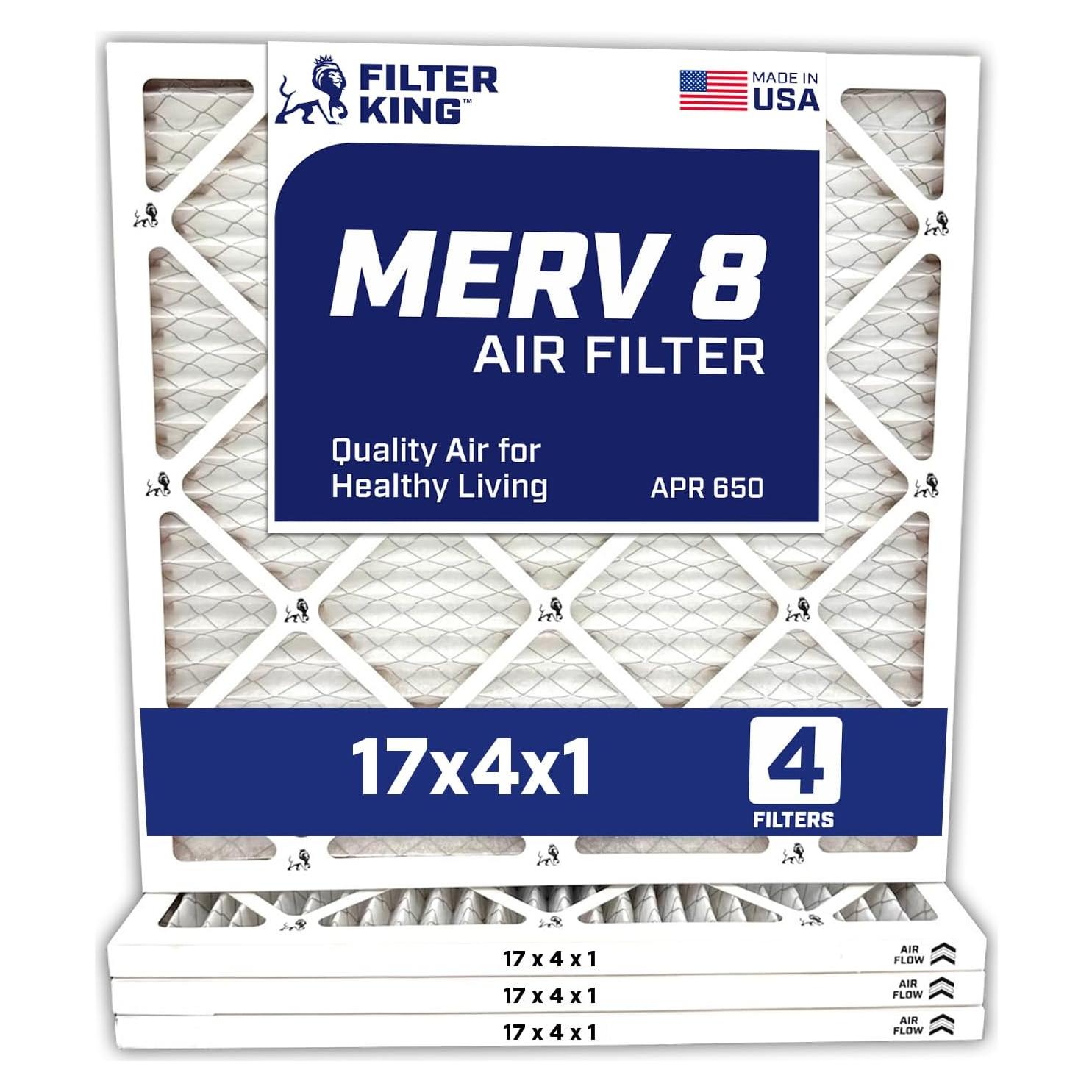 Filtro de Aire Filtro Rey MERV 8 4-Pack 17x10x5 cm HECHO EN EE. UU.