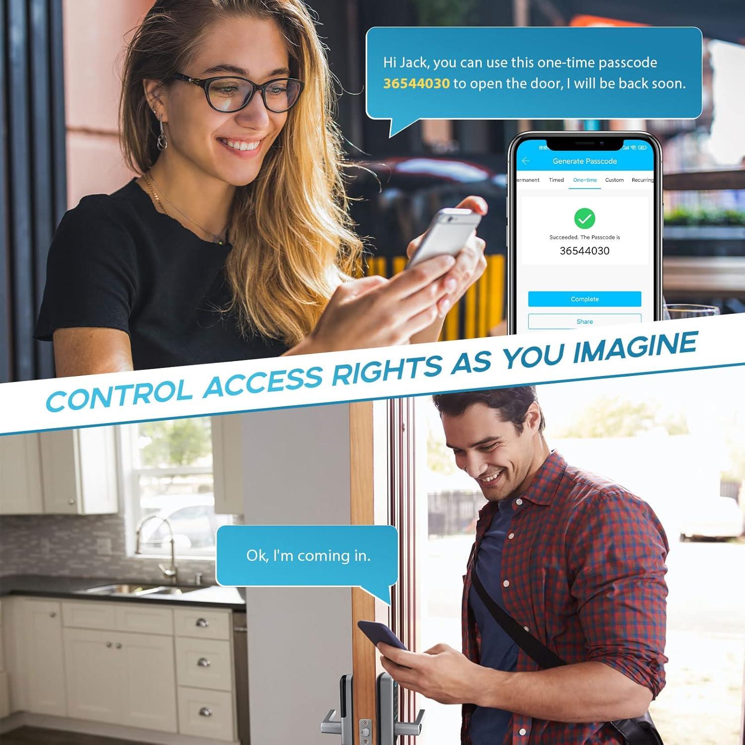 Cerradura Inteligente OLUMAT B22 con Huella Dactilar y Teclado