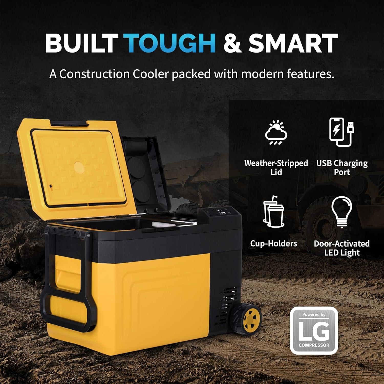 Enfriador Eléctrico Portátil Newair 25 Qt Amarillo 23.66L