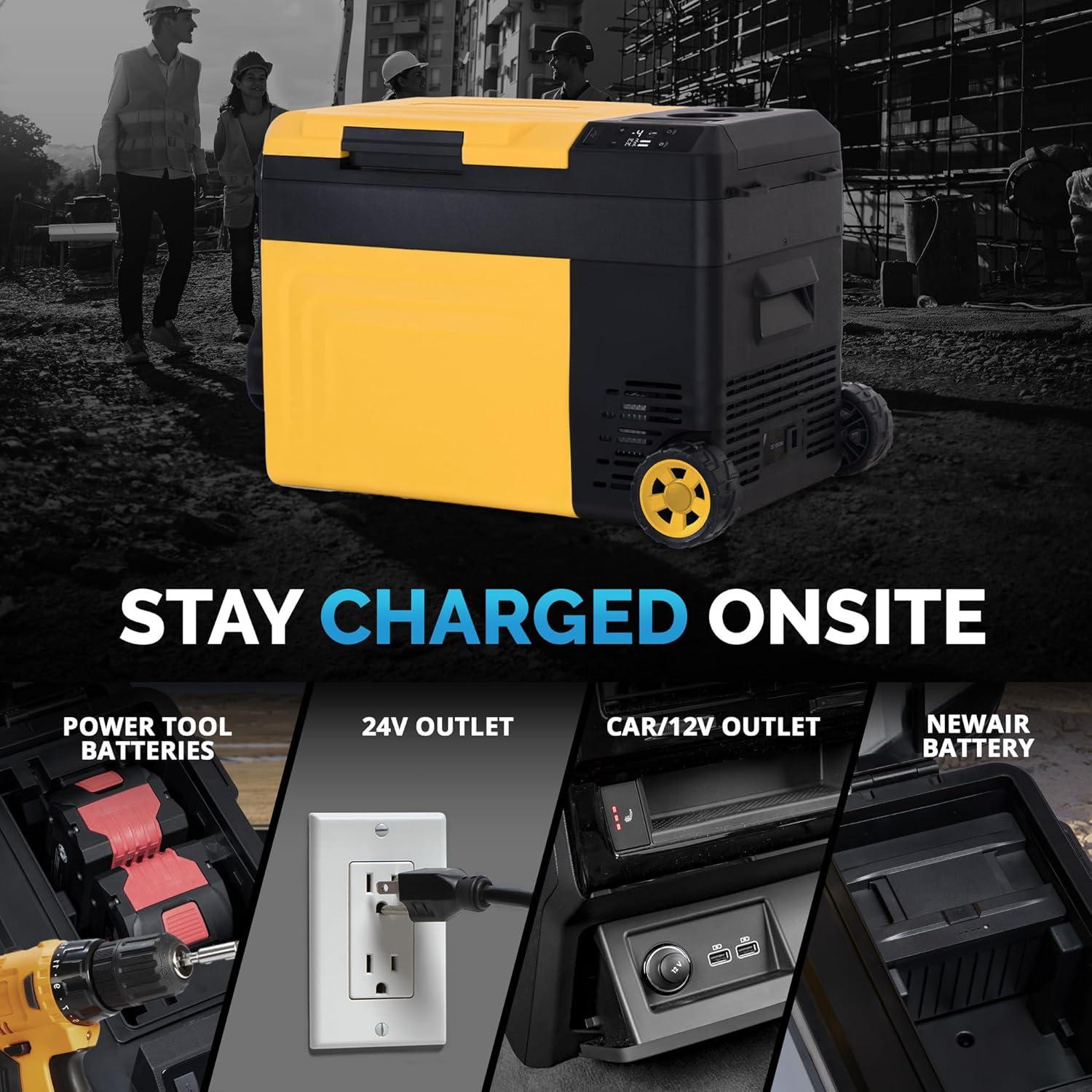 Enfriador Eléctrico Portátil Newair 25 Qt Amarillo 23.66L