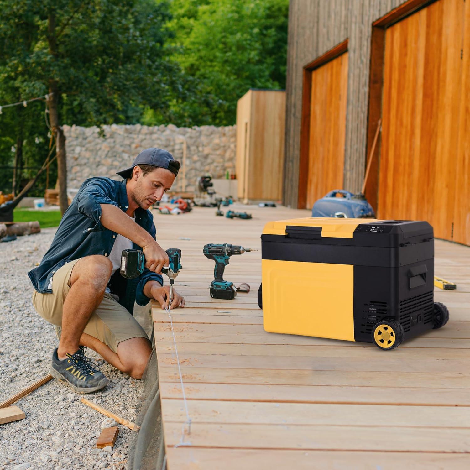 Enfriador Eléctrico Portátil Newair 25 Qt Amarillo 23.66L