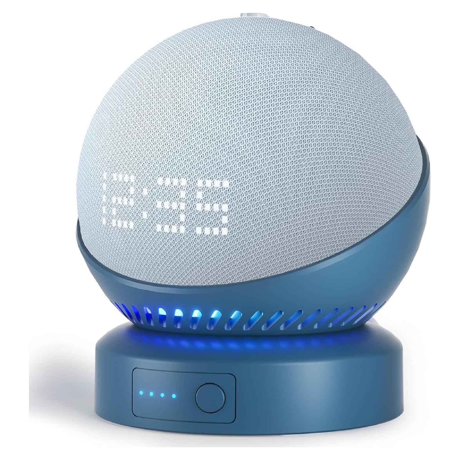 Base de Batería Liboer para Echo Dot 5ta y Homepod Mini Azul