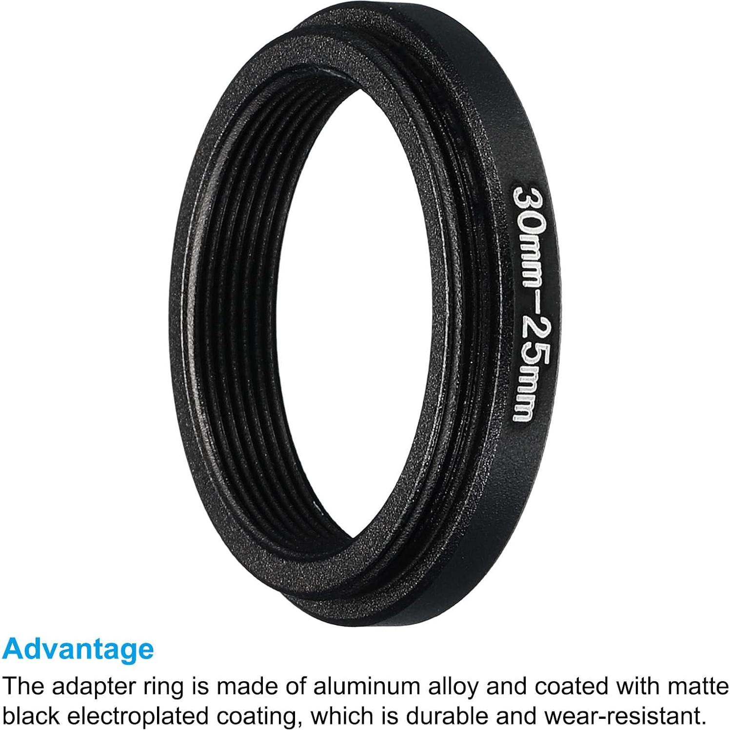 Anillo Adaptador Reductor PATIKIL 30mm a 25mm Aluminio Negro