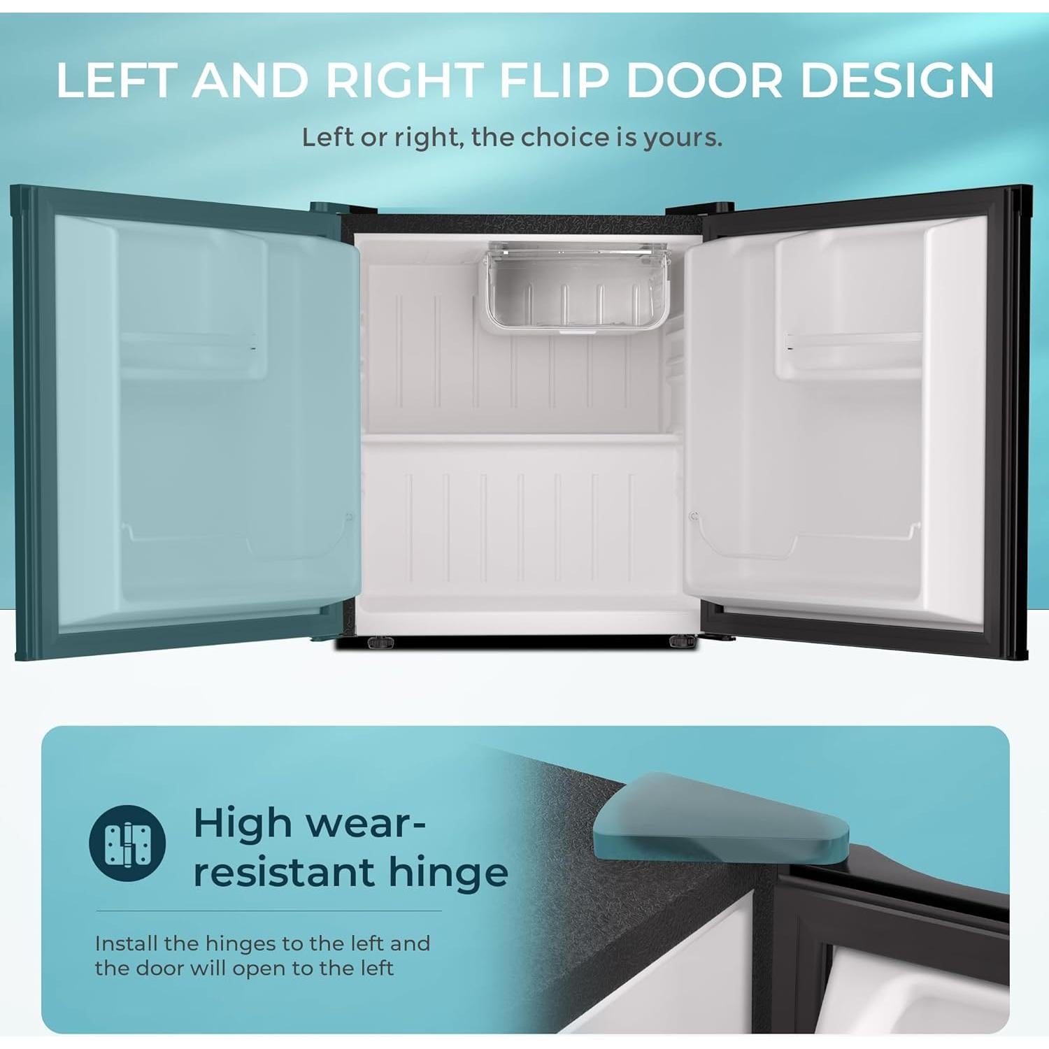 Mini Nevera EUHOMY 1.7 Pies Cúbicos Compacta Negra