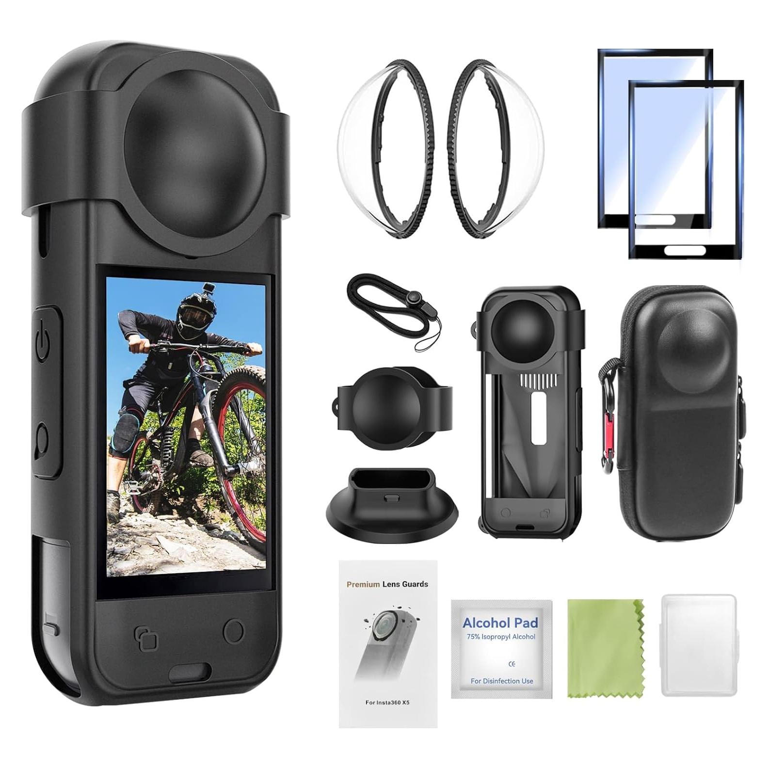 Kit Accesorios 9-en-1 para Insta360 X5 - Protección Completa