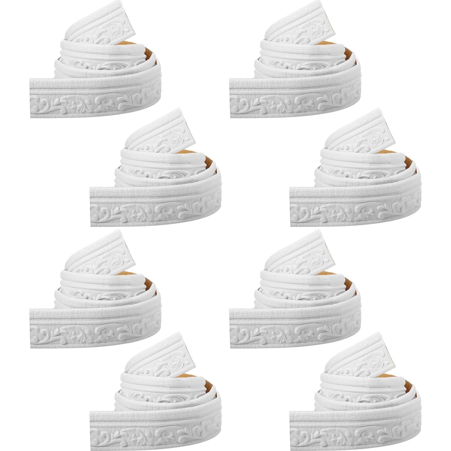 Tira de Moldura de Espuma Flexible TaoBary 3D 228.6x7.6cm 8 Rollos