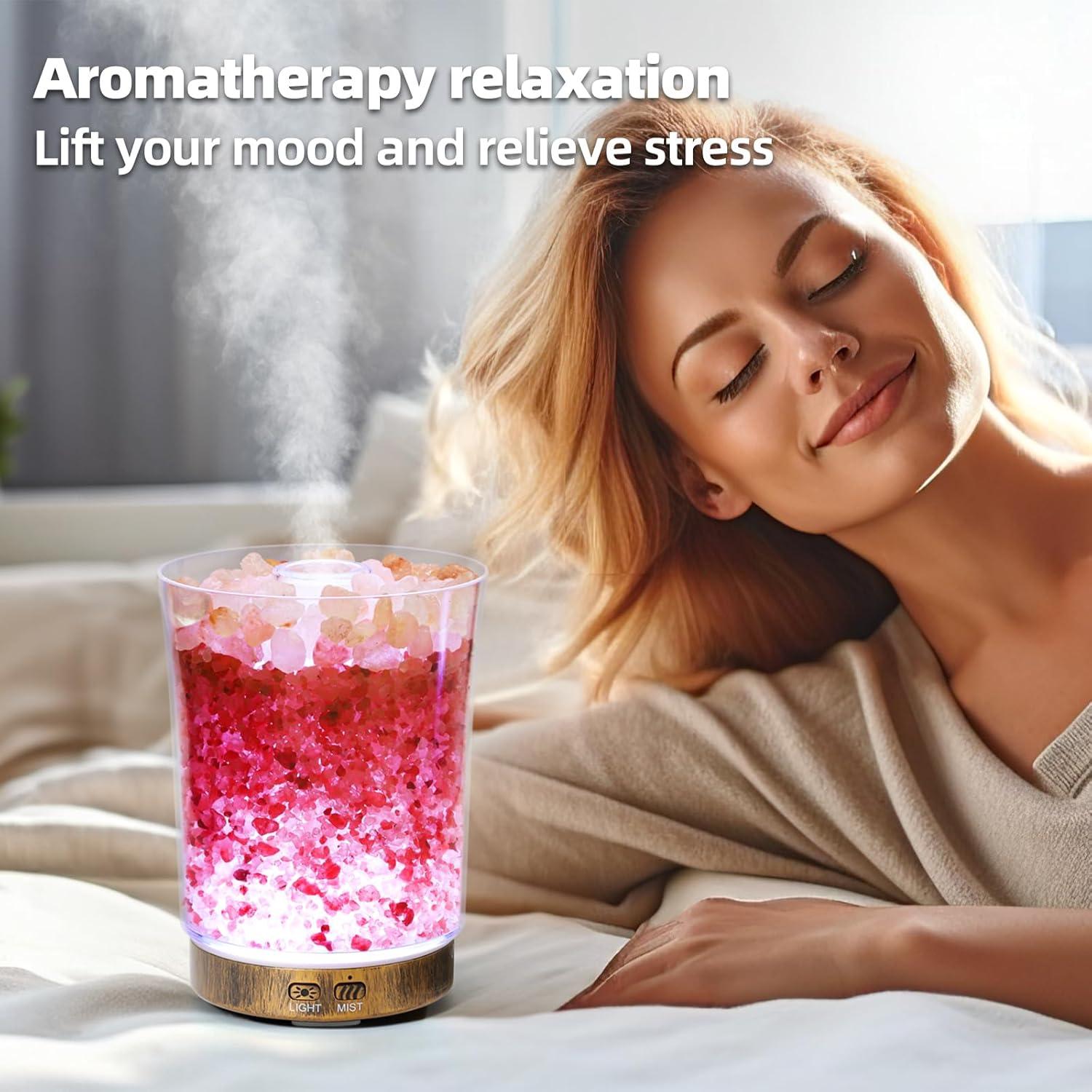 Difusor de Aceite Esencial DqBaoKuan 150ml Humidificador LED