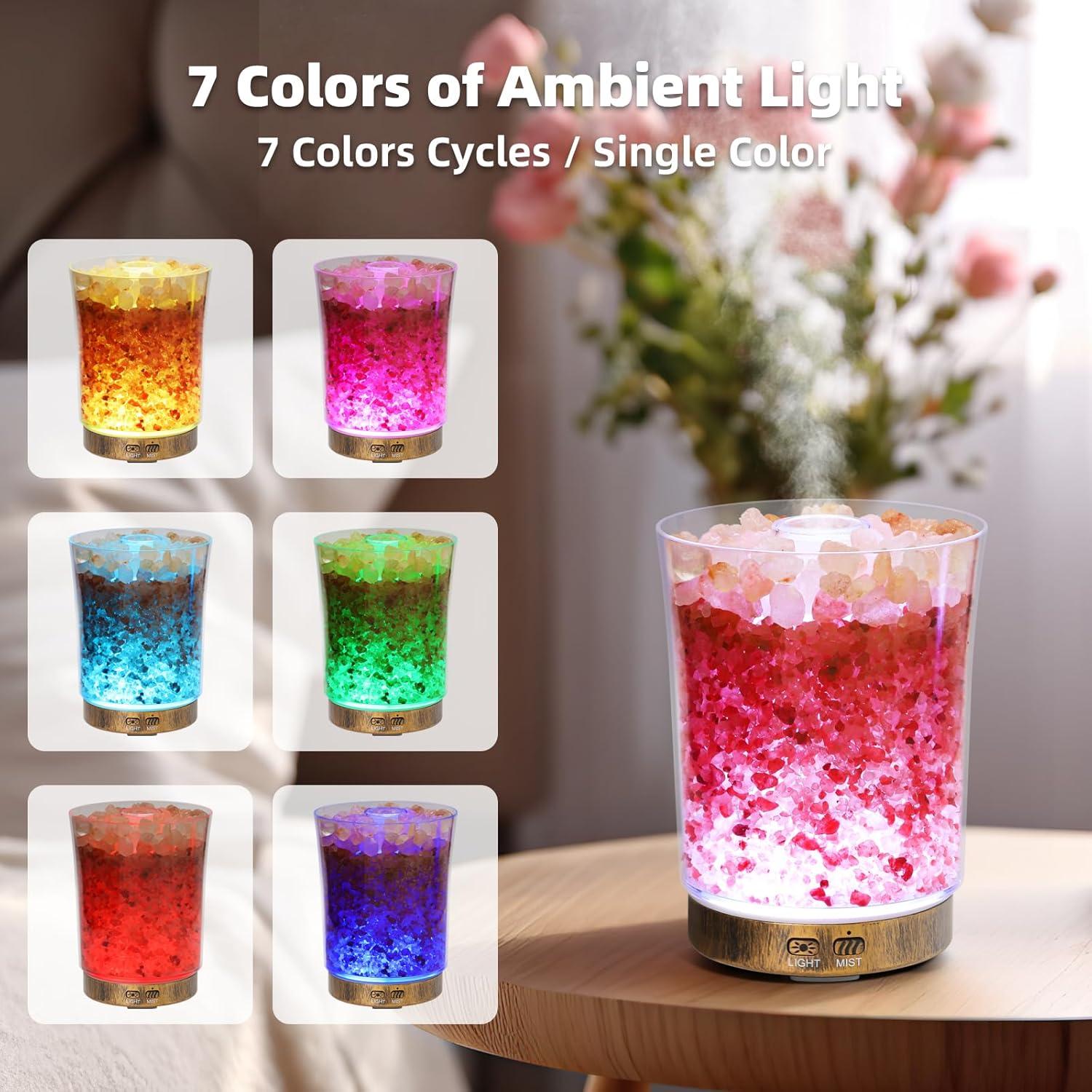 Difusor de Aceite Esencial DqBaoKuan 150ml Humidificador LED