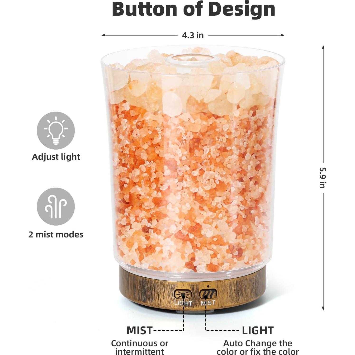 Difusor de Aceite Esencial DqBaoKuan 150ml Humidificador LED