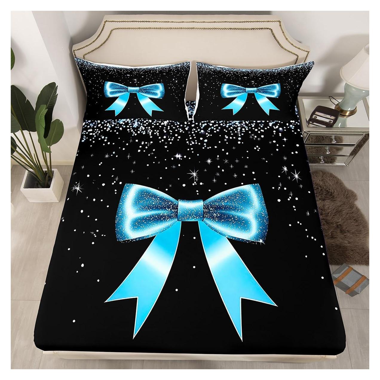 Conjunto de Ropa de Cama Individual Erosebridal Lazo Kawaii