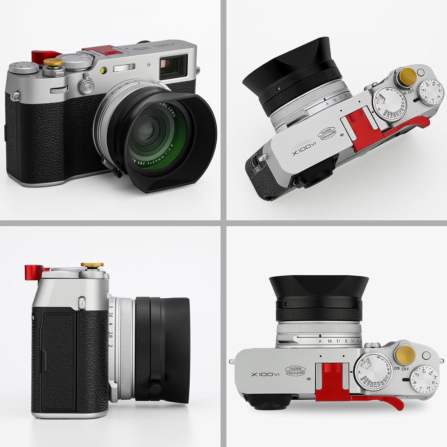 Funda de Lente Cuadrada Haoge + Filtro UV para Fujifilm X100