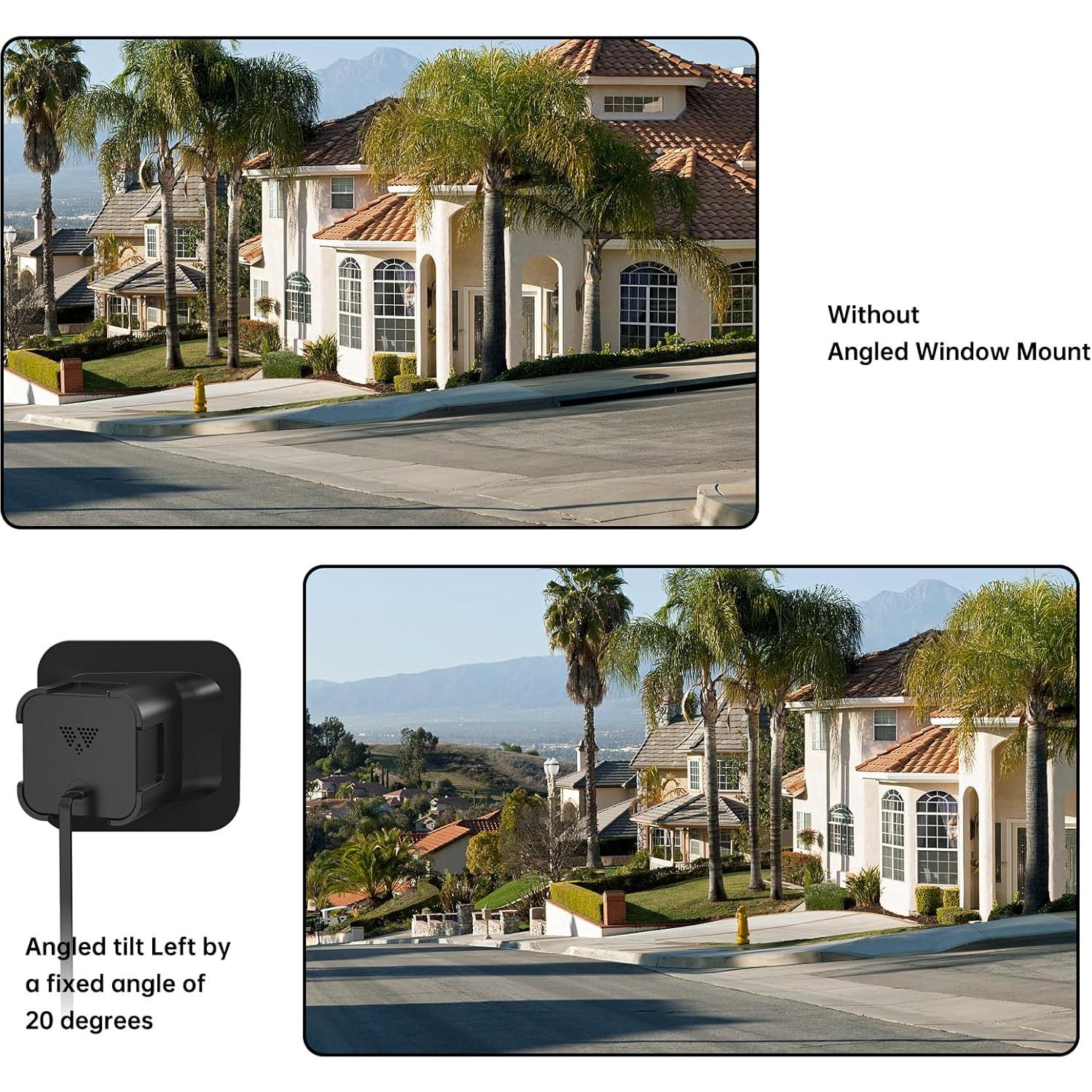 Soporte de Ventana MSAFF para Wyze Cam V3/V3 Pro - Negro