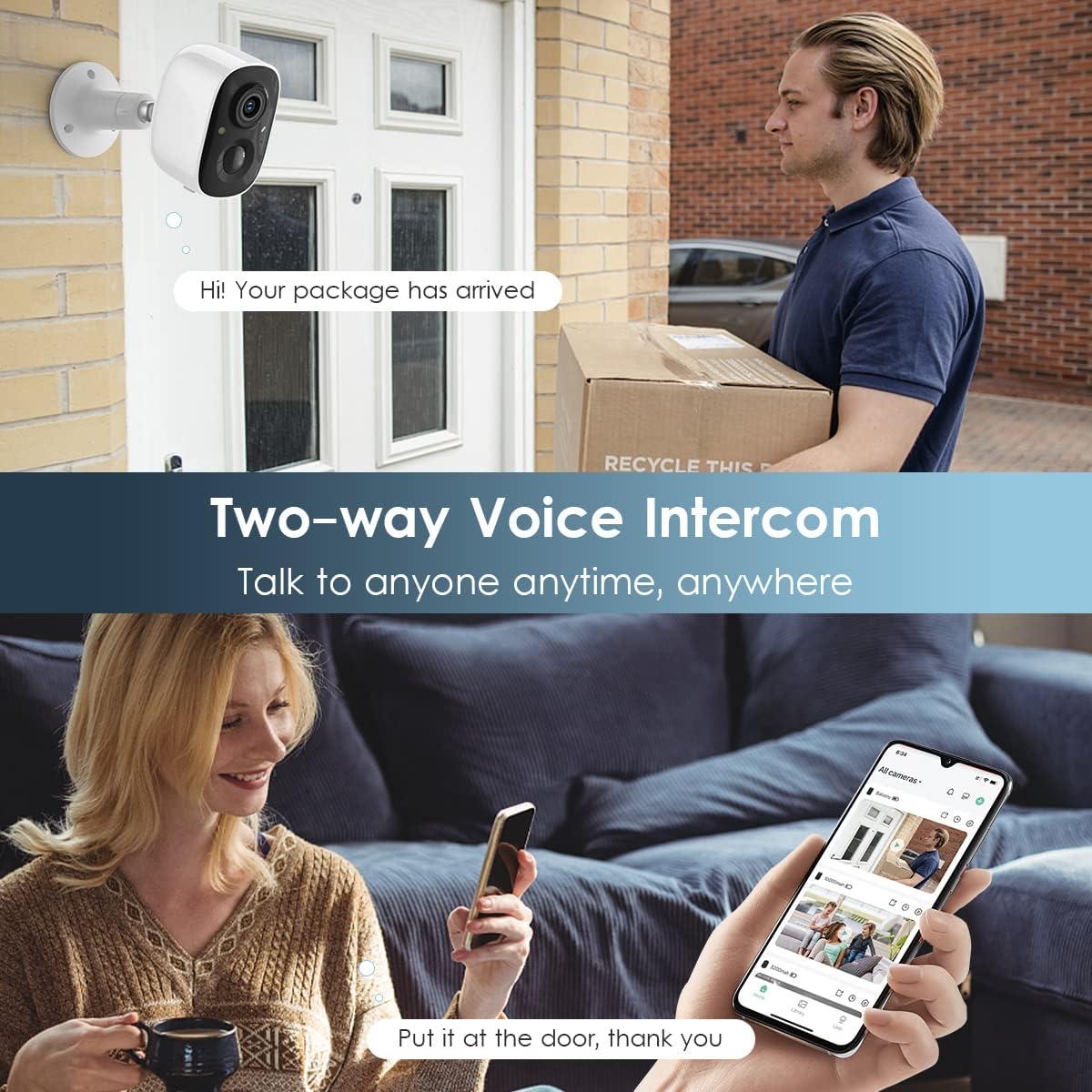 Cámara de Seguridad Geekee CG6 Inalámbrica 1080P IP65