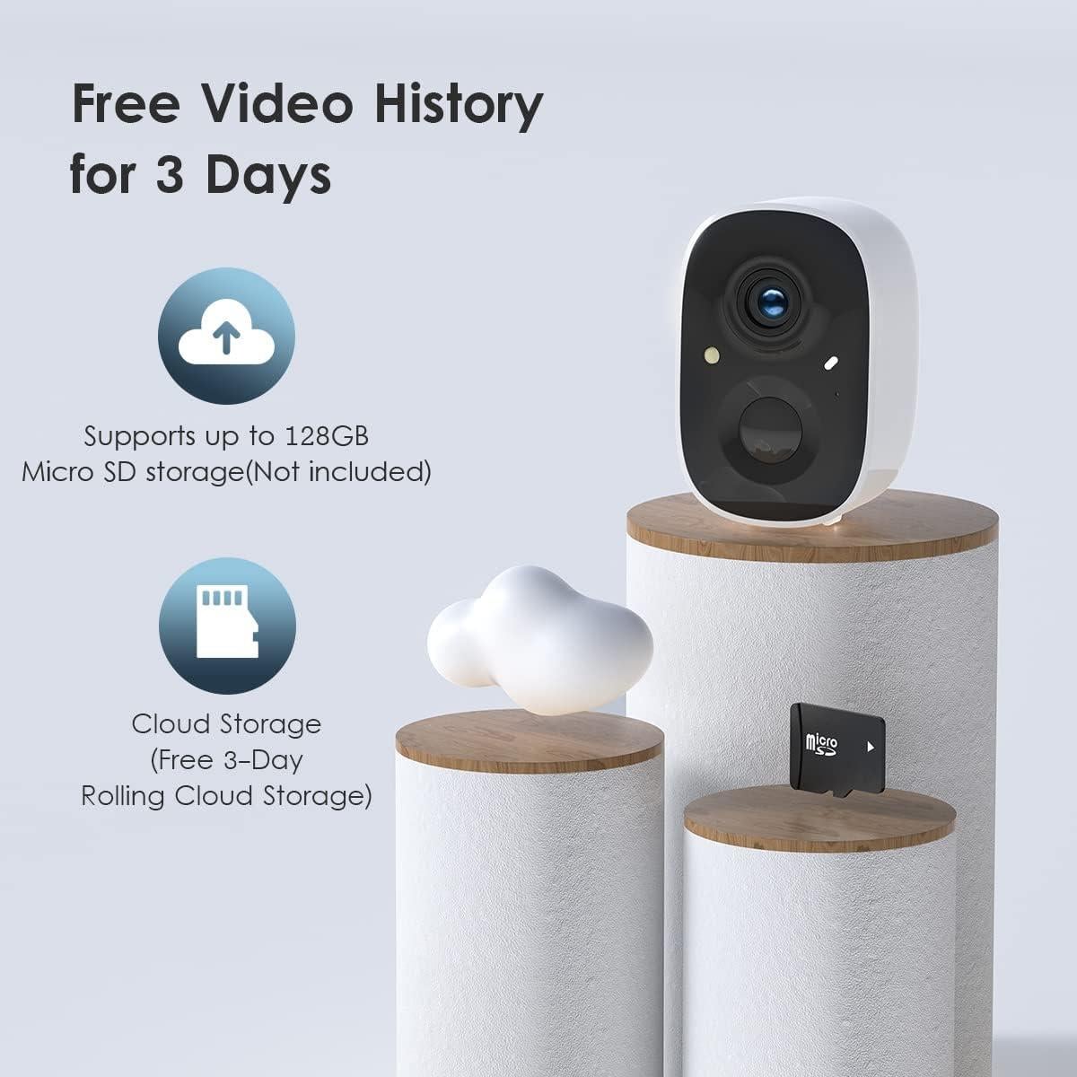 Cámara de Seguridad Geekee CG6 Inalámbrica 1080P IP65