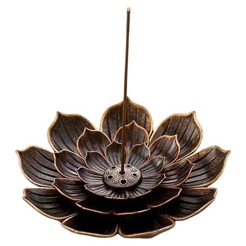 Soporte para Incienso Inzzcfy Negro Rectangular de Zinc