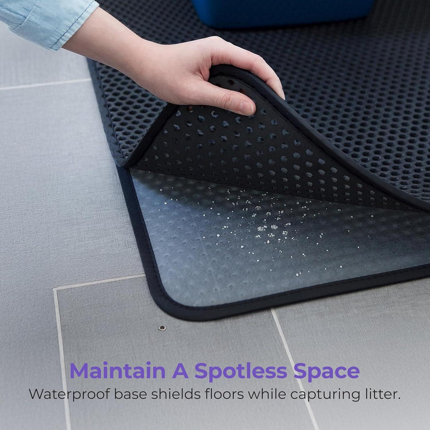 Alfombrilla Trapper Grande iPrimio para Gato Negra 76.2x58.4 cm