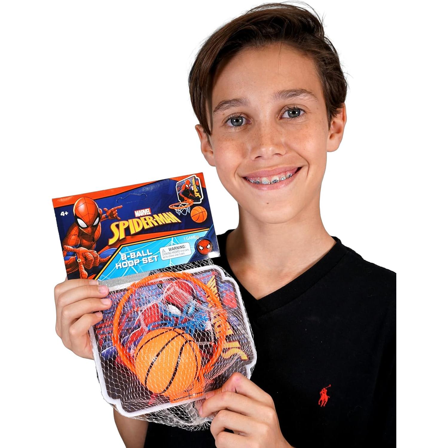 Aro de Baloncesto Mini JA-RU Spiderman con Pelota 10 cm