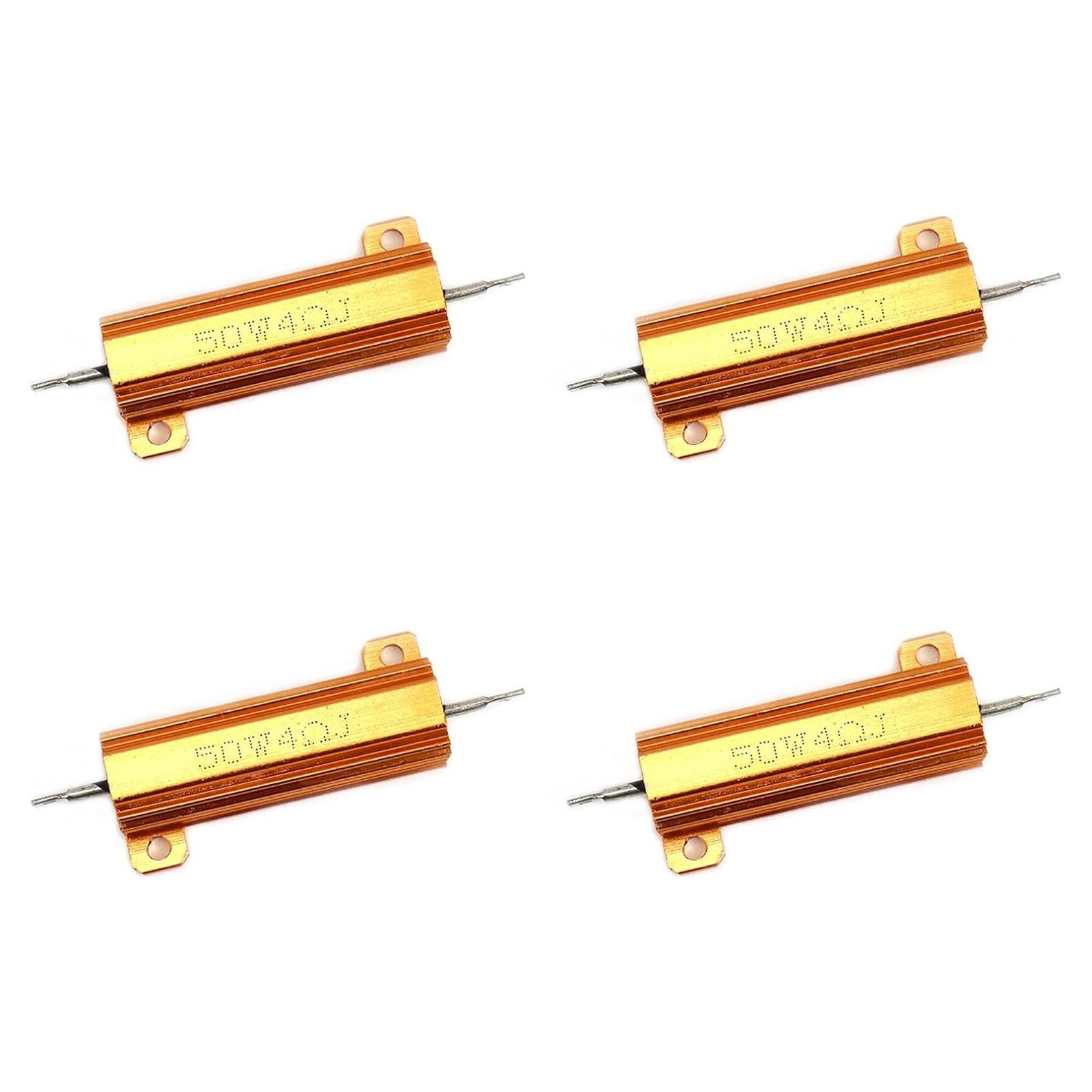 Resistor de Aluminio RX24 50W 4 Ohm - 4 Piezas