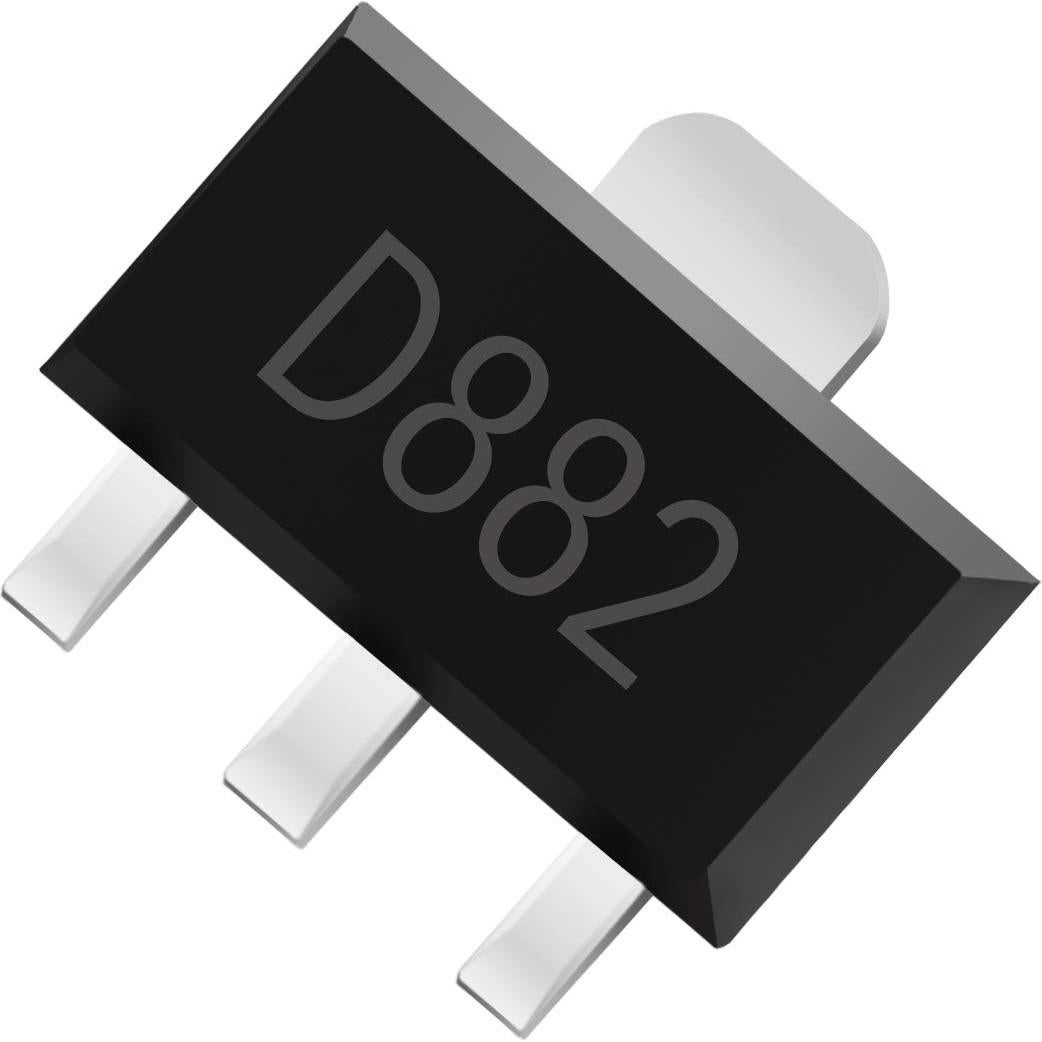 Transistor Bipolar NPN Chanzon 2SD882 SOT-89 20 Piezas