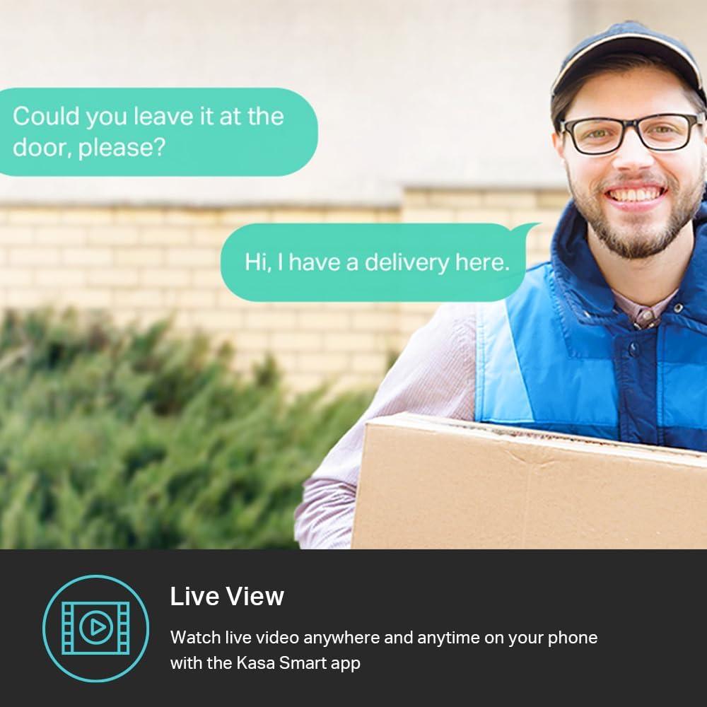 Cámara de Seguridad Kasa Smart 2K QHD Exterior IP65 KC420WS