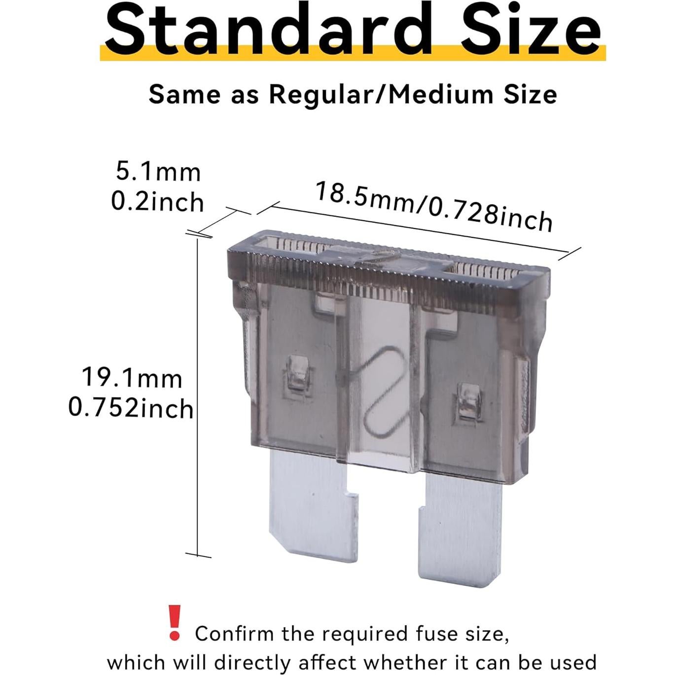 Paquete de 100 Fusibles Automáticos 2A JESUNK para Coche