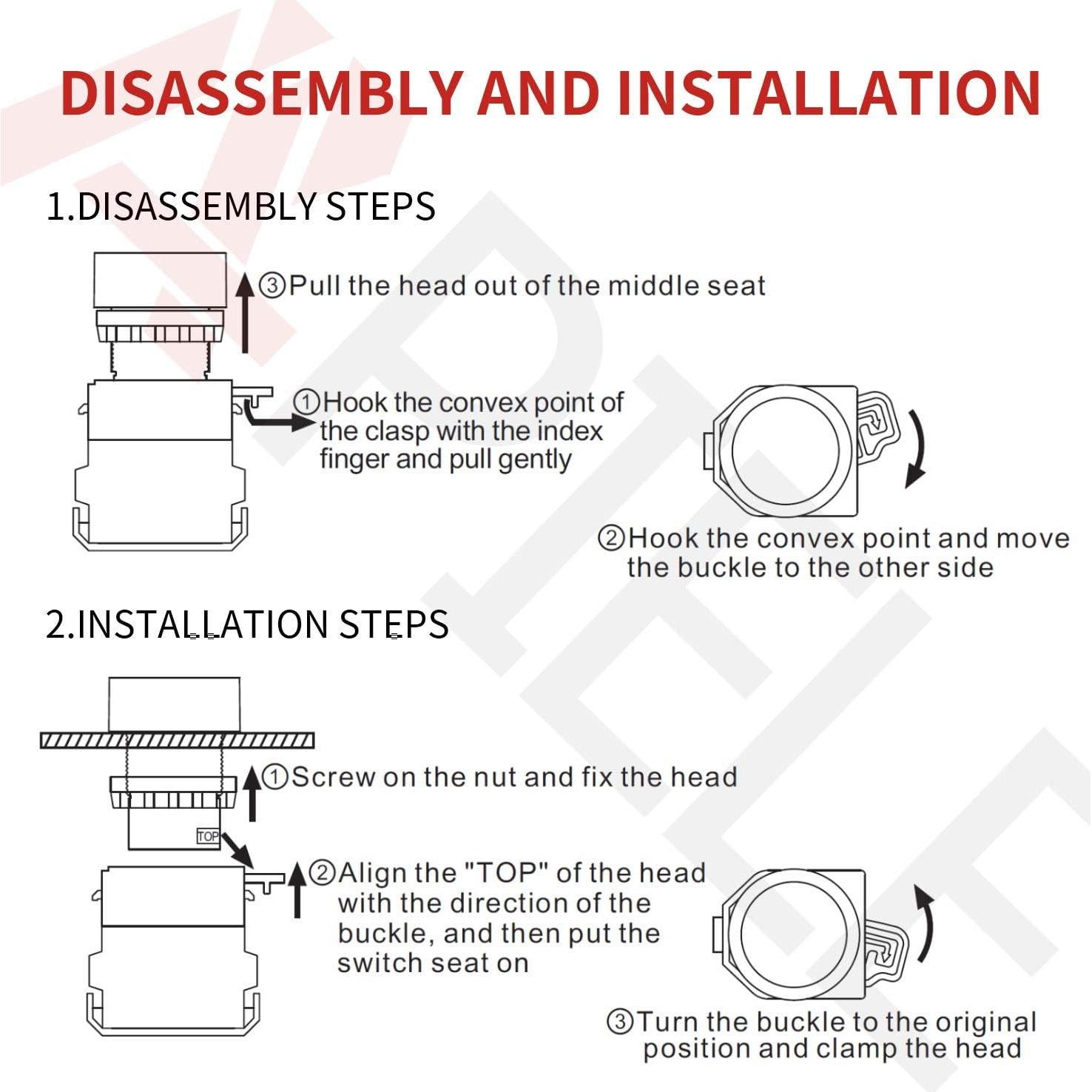 Interruptor Pulsador Momentáneo APIELE 22mm Verde 10A 440V