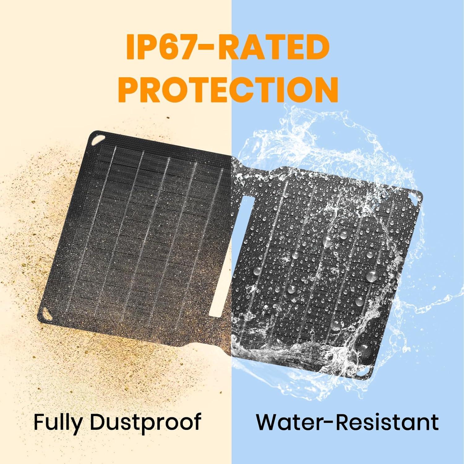 Cargador Solar Plegable FlexSolar 10W USB para Camping