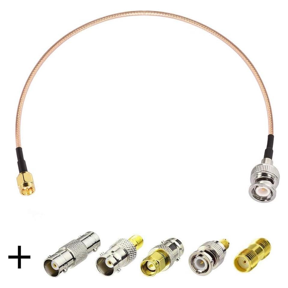 Cable Coaxial Superbat SMA Macho a BNC Macho 15cm + 5 Adaptadores