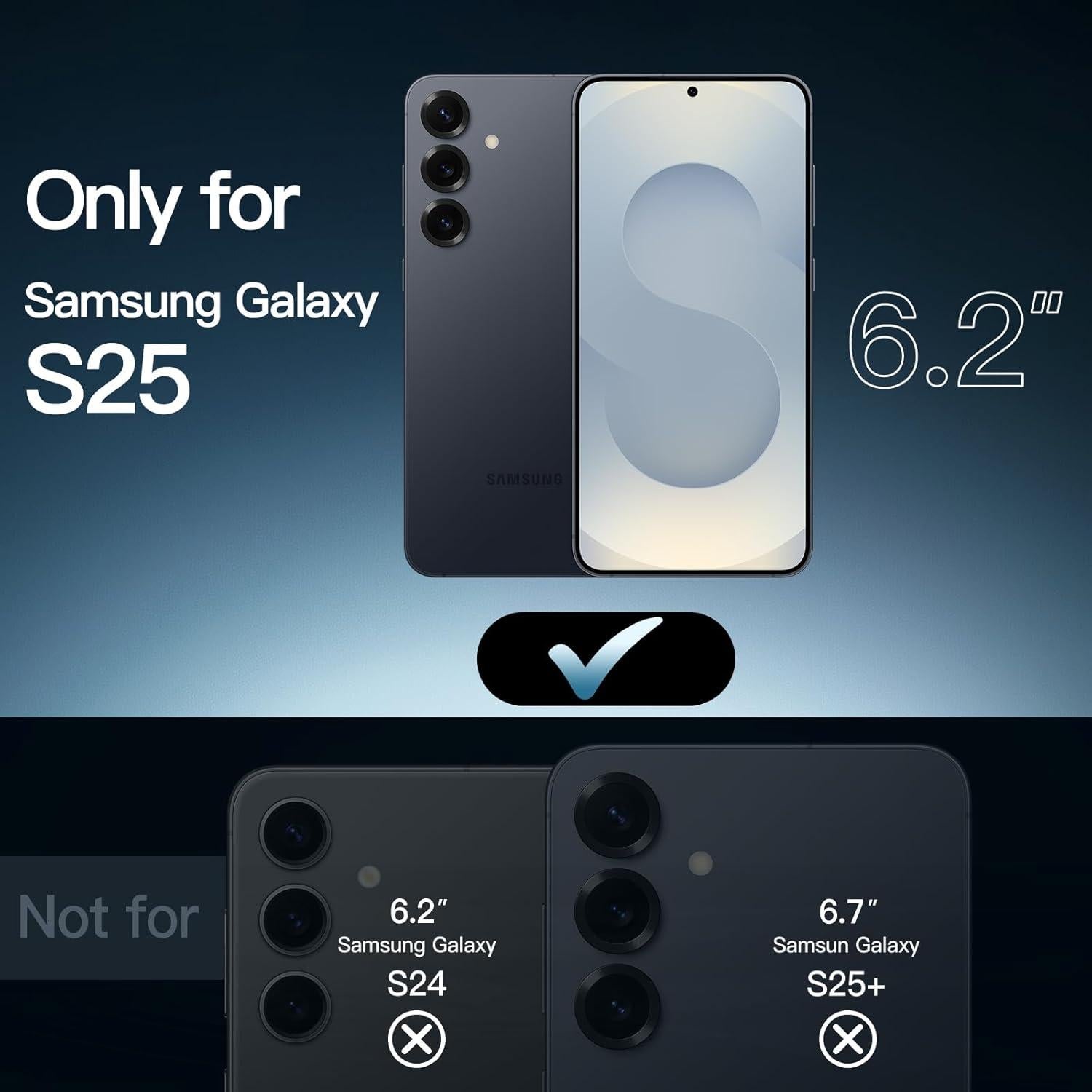 Funda JETech para Samsung Galaxy S25 5G Antigolpes Negra