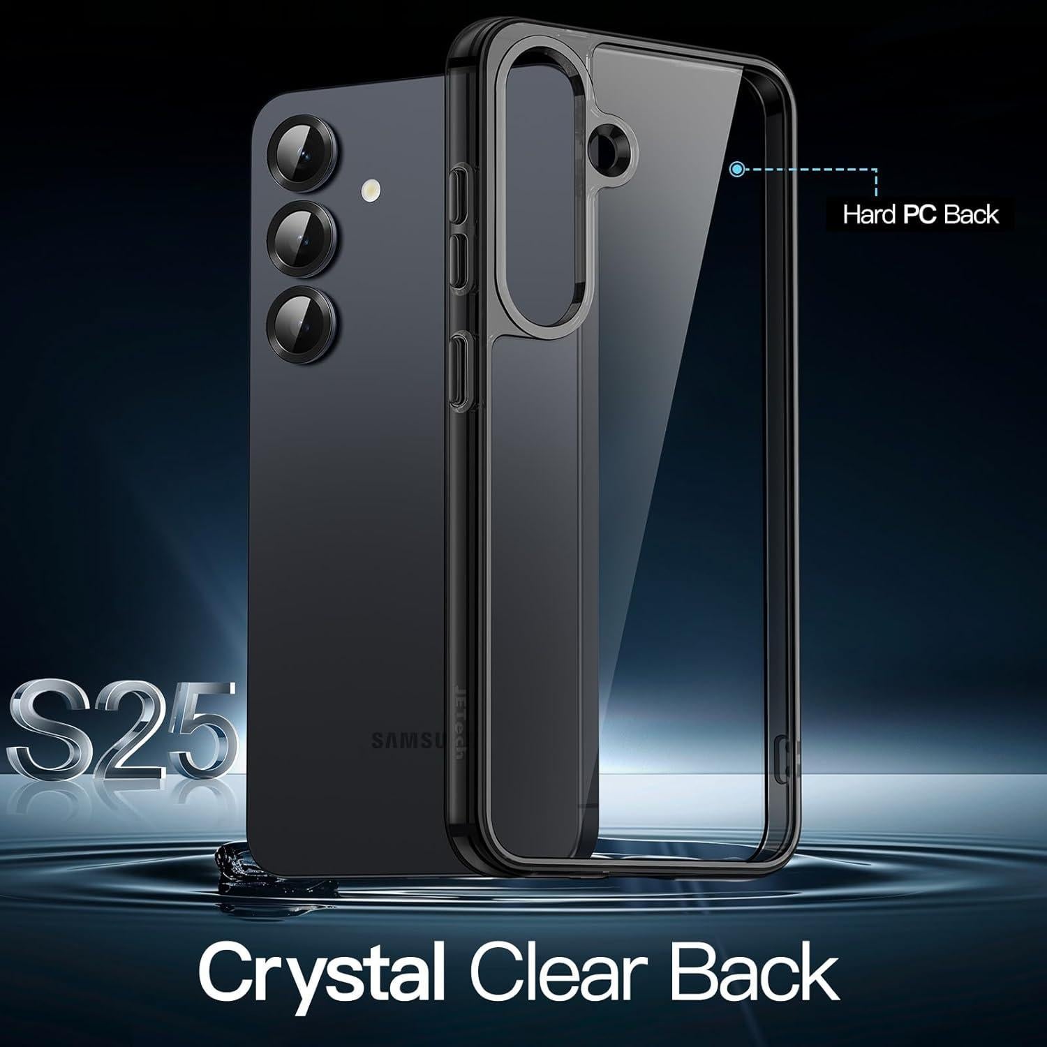 Funda JETech para Samsung Galaxy S25 5G Antigolpes Negra