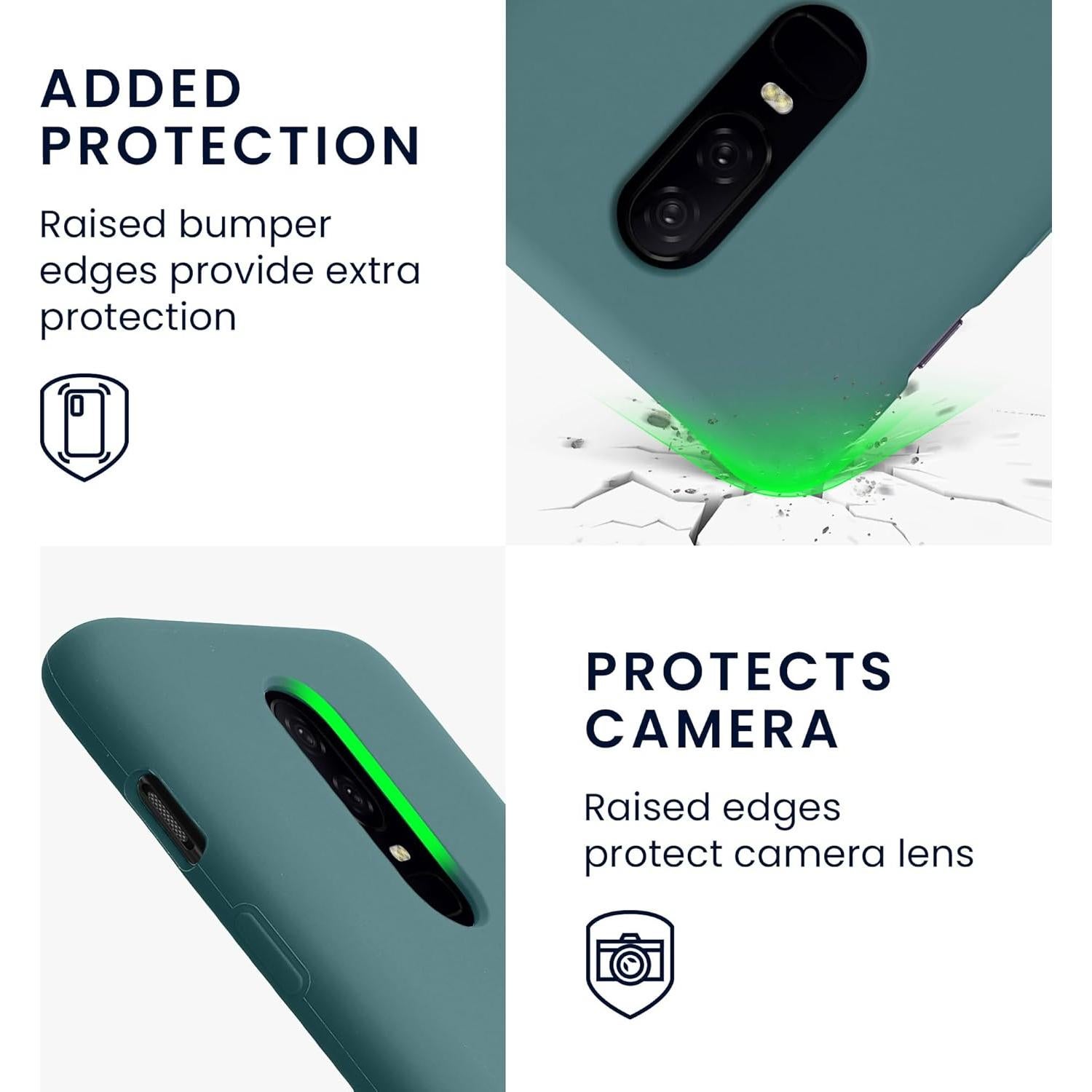 Funda de Silicona TPU kwmobile para OnePlus 6 - Noche Ártica