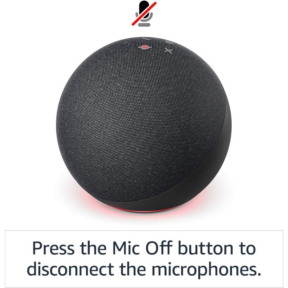 Echo (4th generation) International Version | With premium sound, smart home hub and Alexa | Charcoal