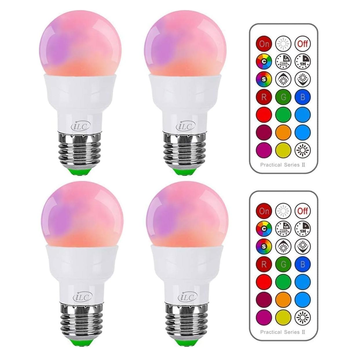 Bombilla LED RGB iLC 5W E26 Regulable 450LM 12 Colores