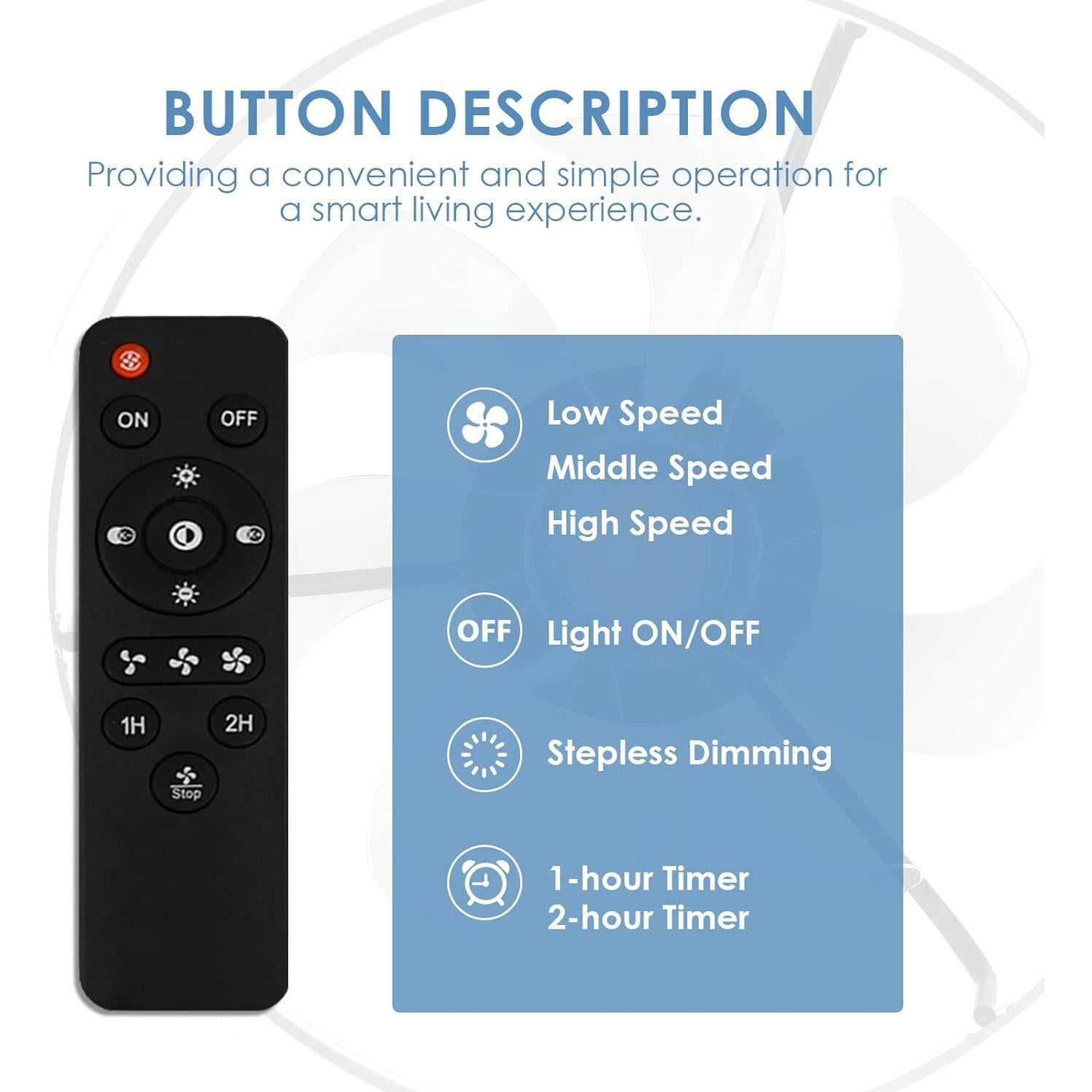 Ventilador de Techo Mpayel B7801 Sin Aspas 50.8 cm Control Remoto