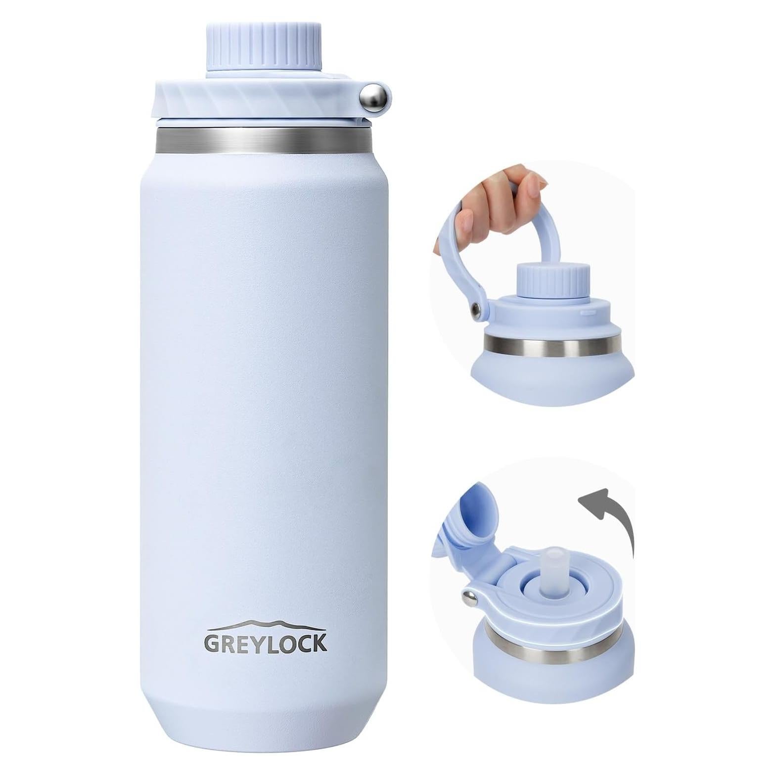 Botella de Agua Aislada Greylock 24 oz Acero Inoxidable