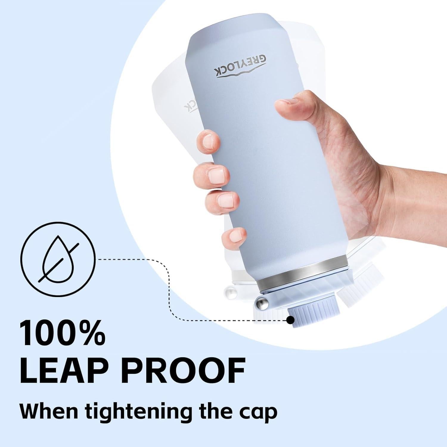 Botella de Agua Aislada Greylock 24 oz Acero Inoxidable