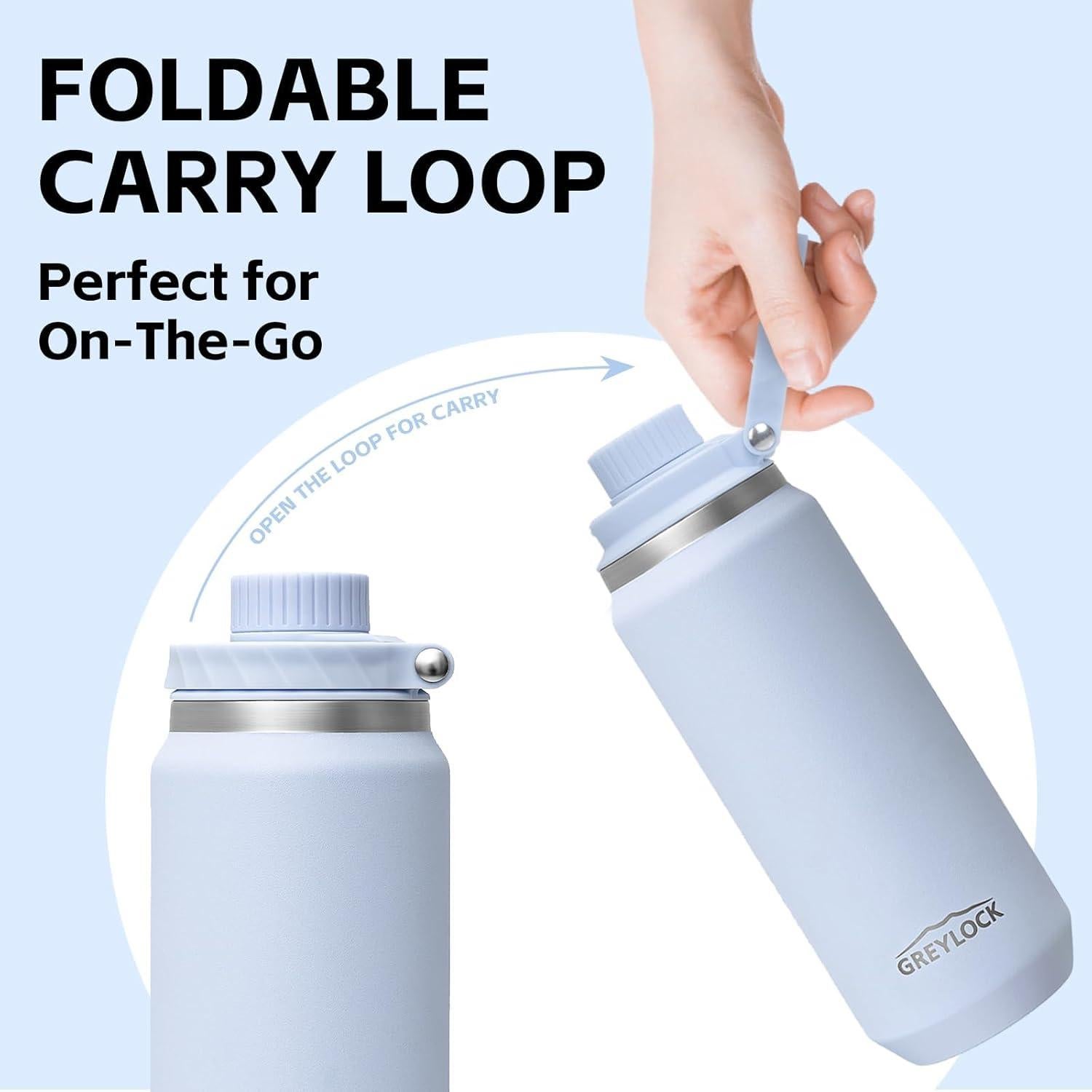 Botella de Agua Aislada Greylock 24 oz Acero Inoxidable