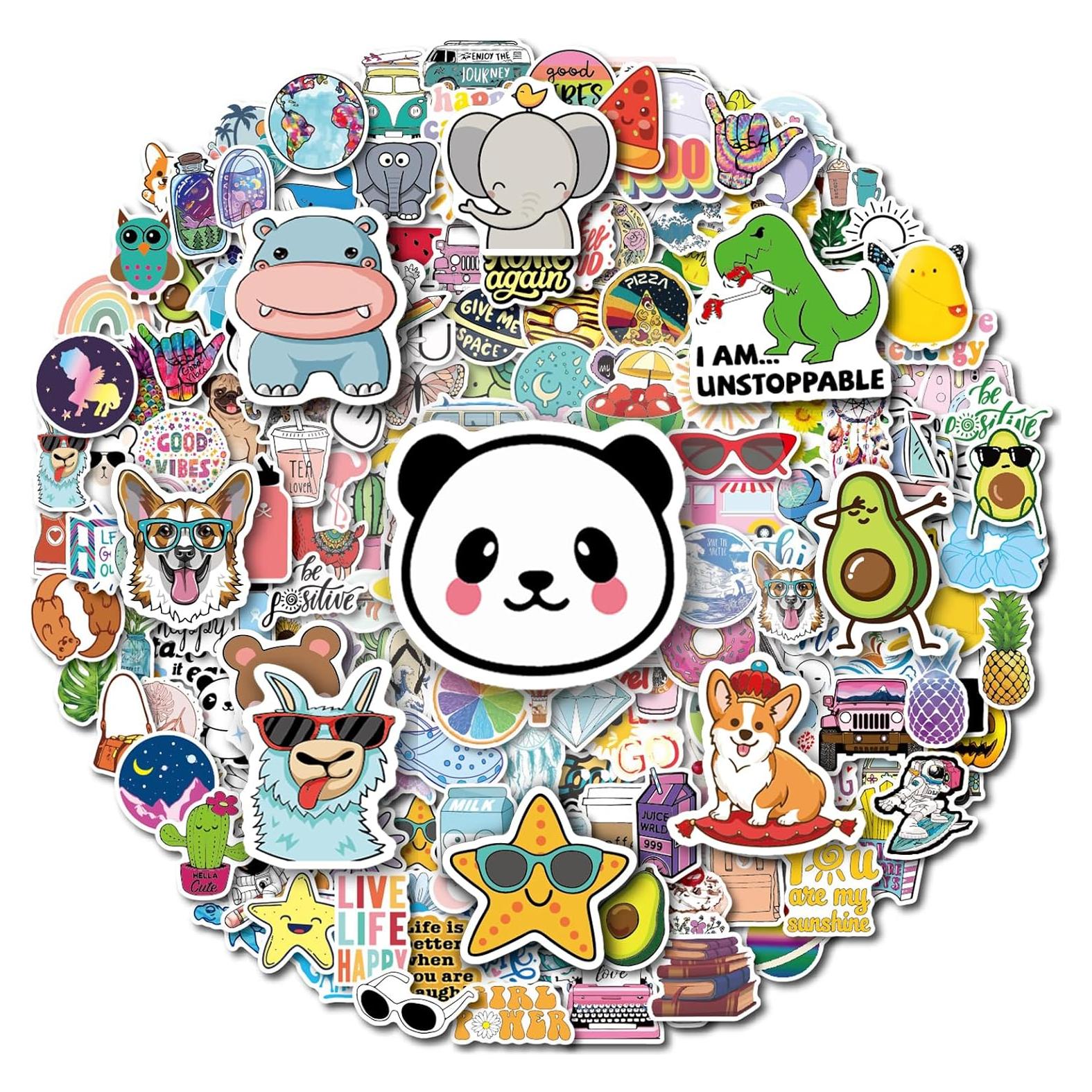 200 Pegatinas de Vinilo Impermeables Sawnfay para Laptop y Botellas