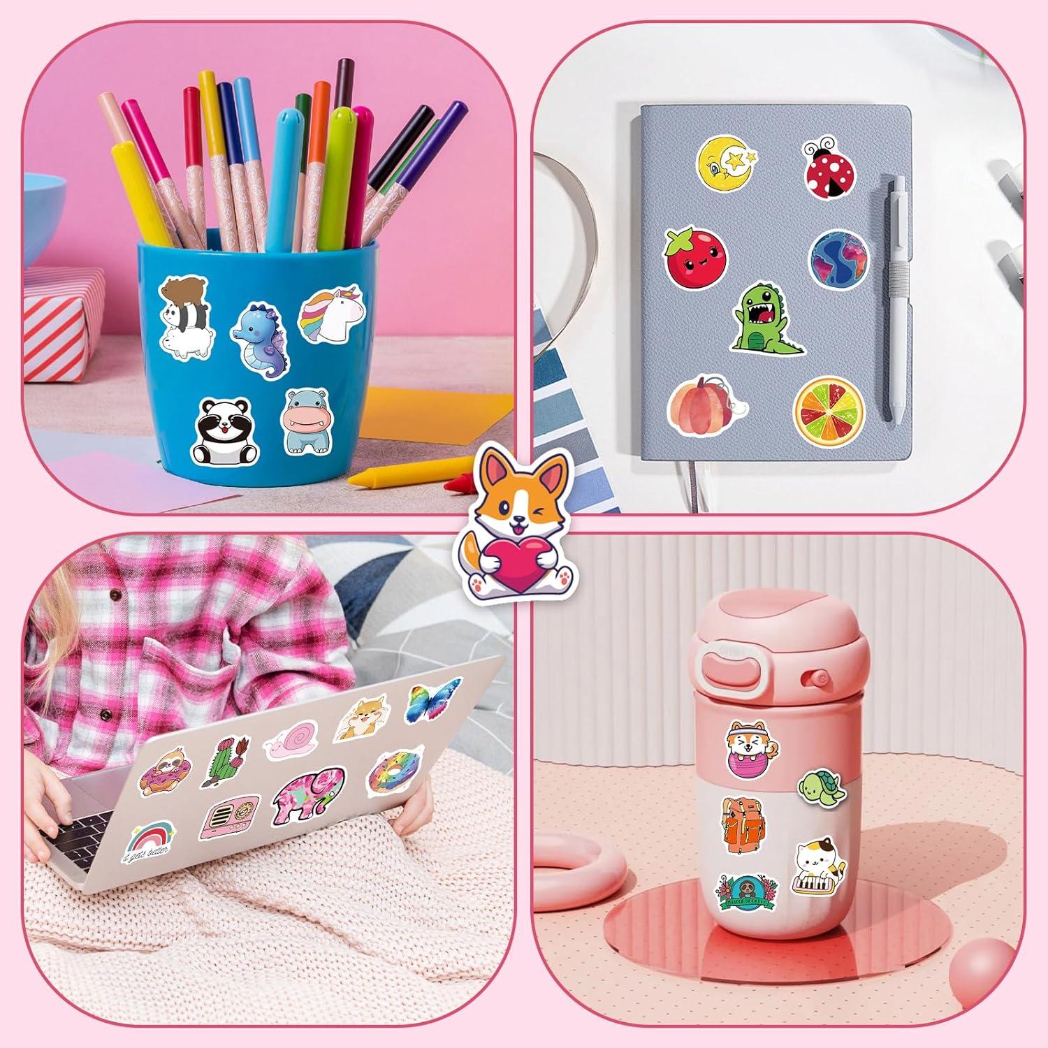 200 Pegatinas de Vinilo Impermeables Sawnfay para Laptop y Botellas