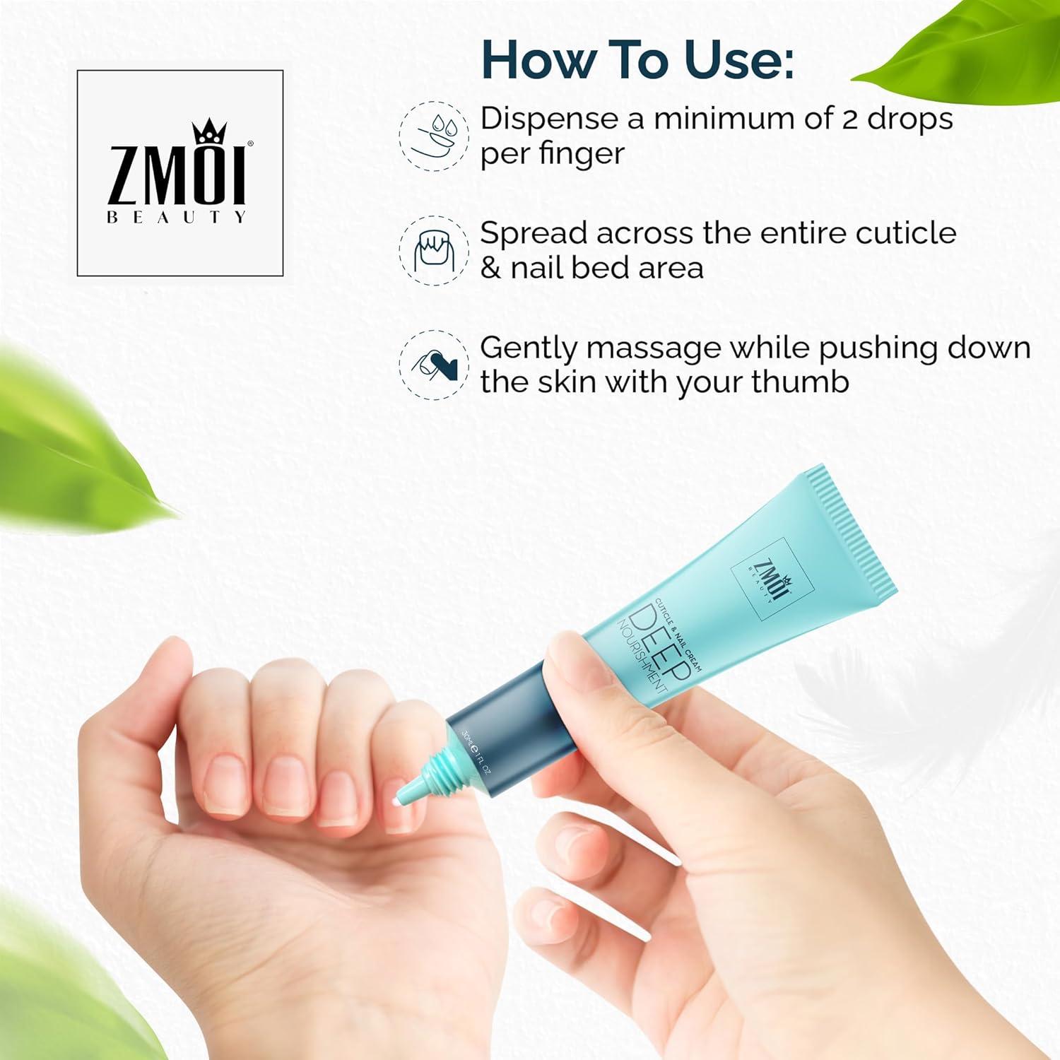 Crema Tratamiento Cutículas y Uñas ZMOI 28.35g Hidratante