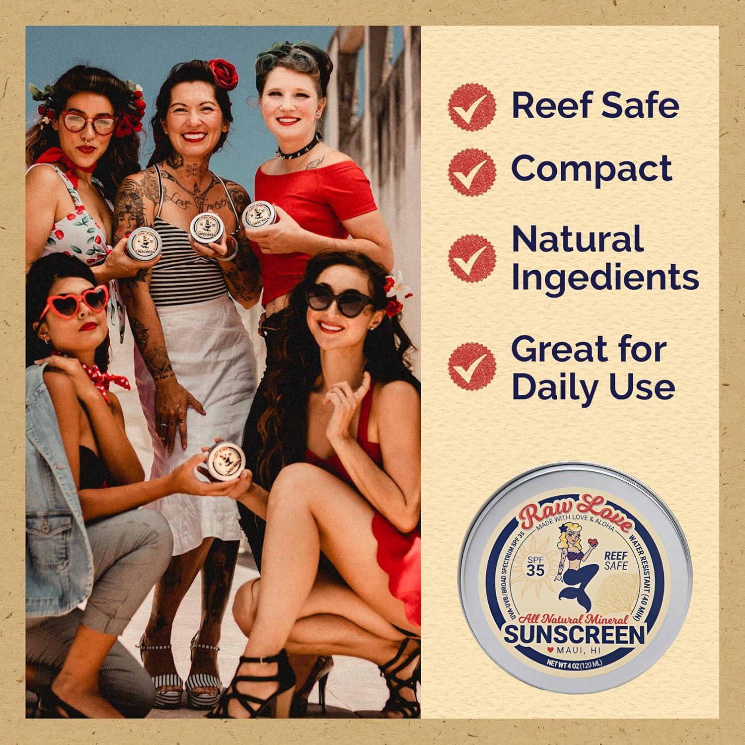 Protector Solar Ecológico Raw Love SPF 30 56.7g Natural Resistente al Agua