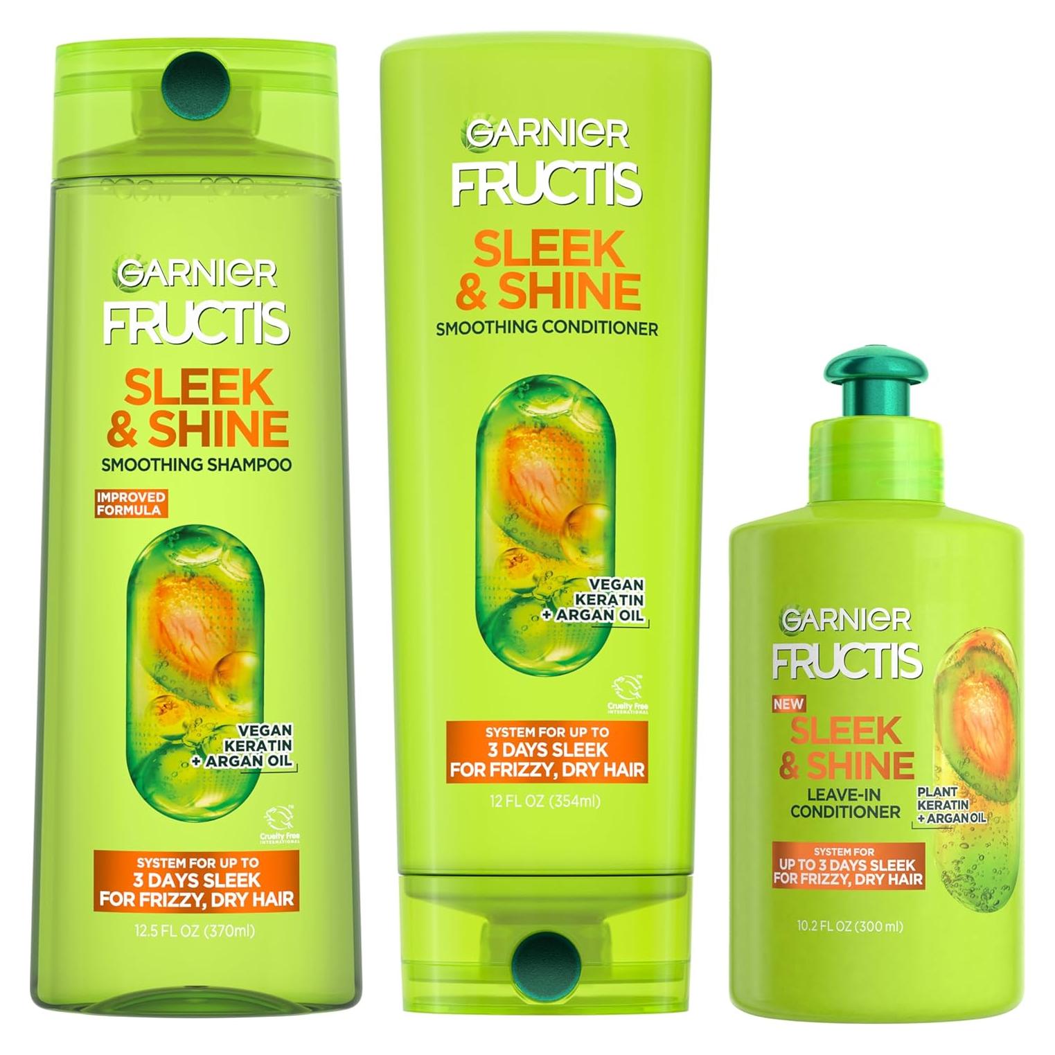Set Garnier Fructis Suave y Brillante 1025.5 ml - Champú y Acondicionador