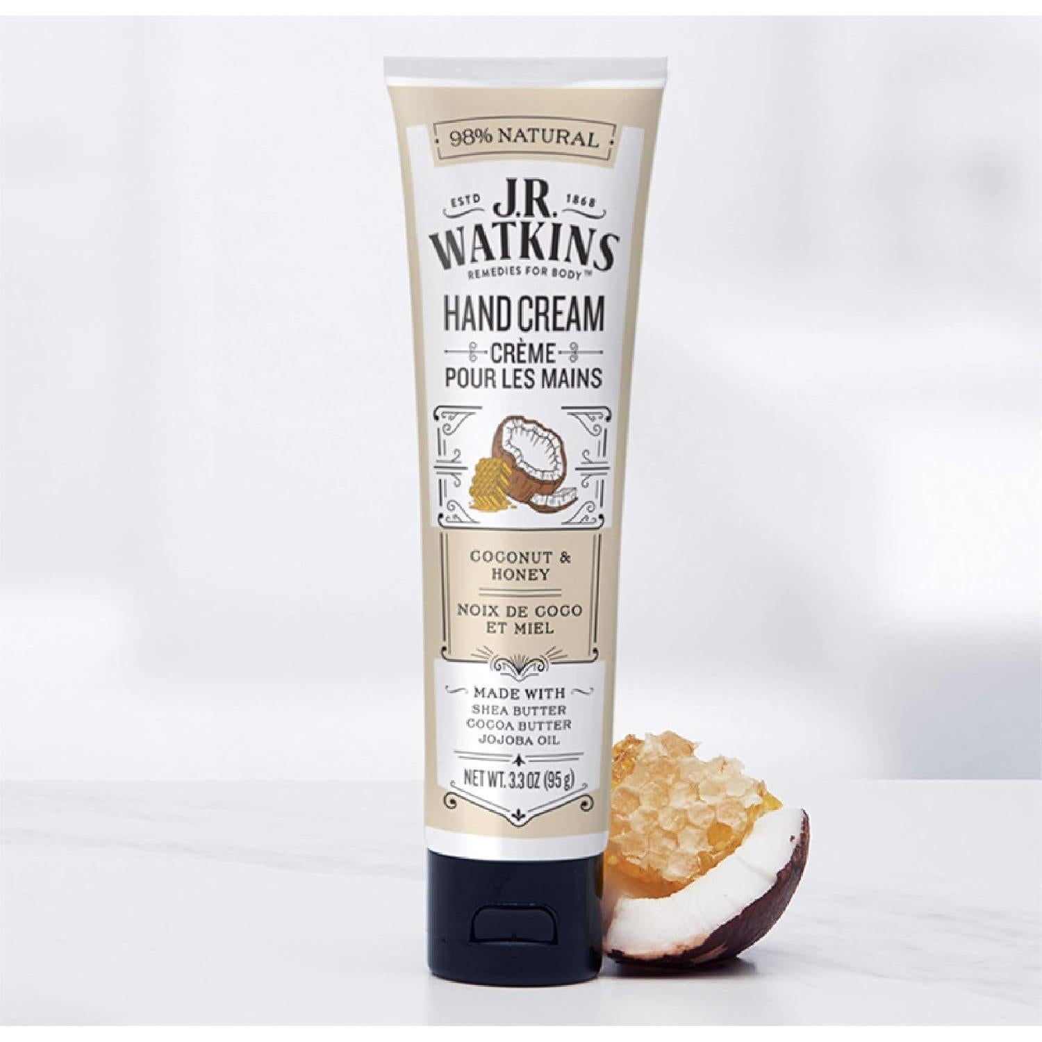 Crema de Manos J.R. Watkins Coco 4x93.6g Hidratante