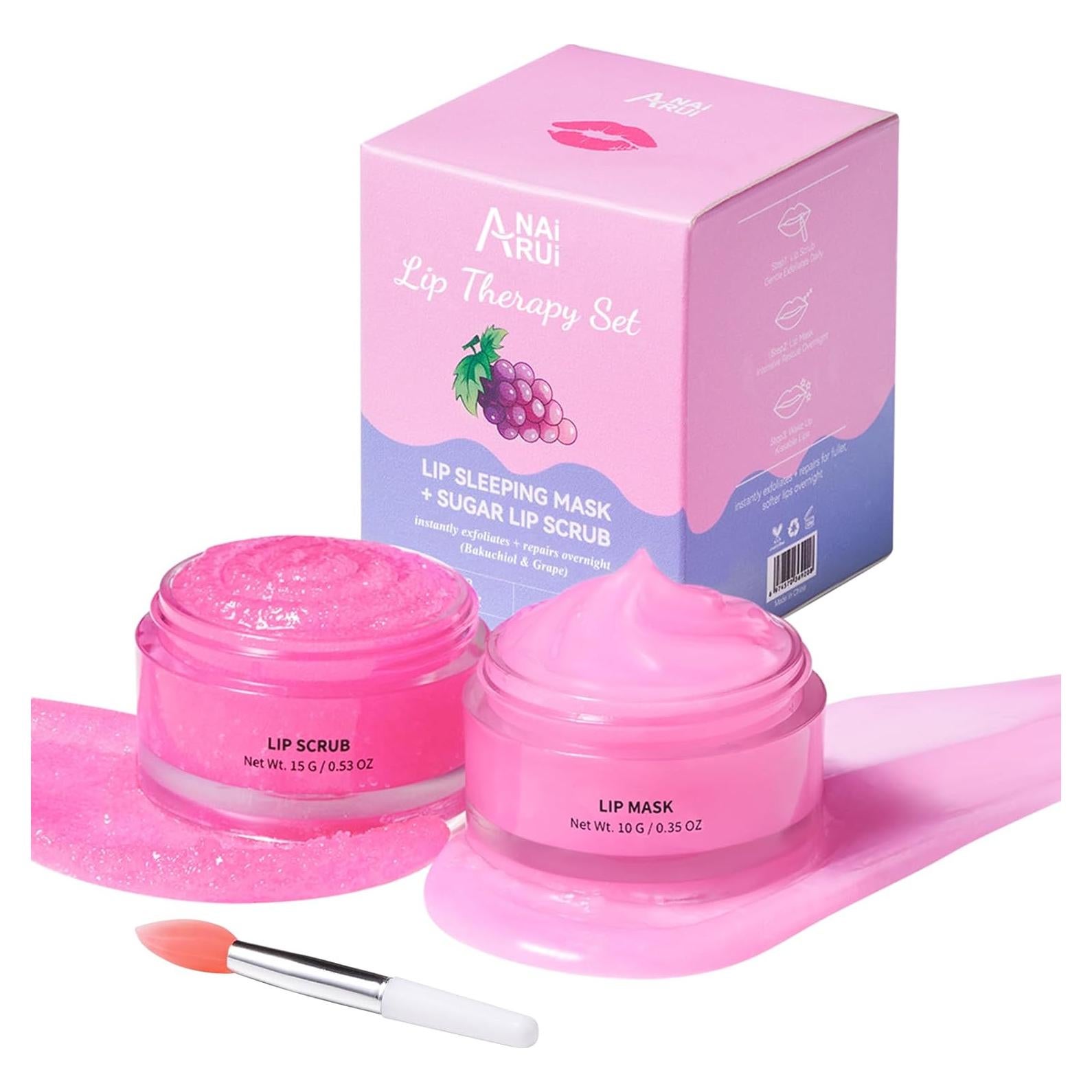 Conjunto de Cuidado Labial ANAI RUI - Exfoliante y Mascarilla