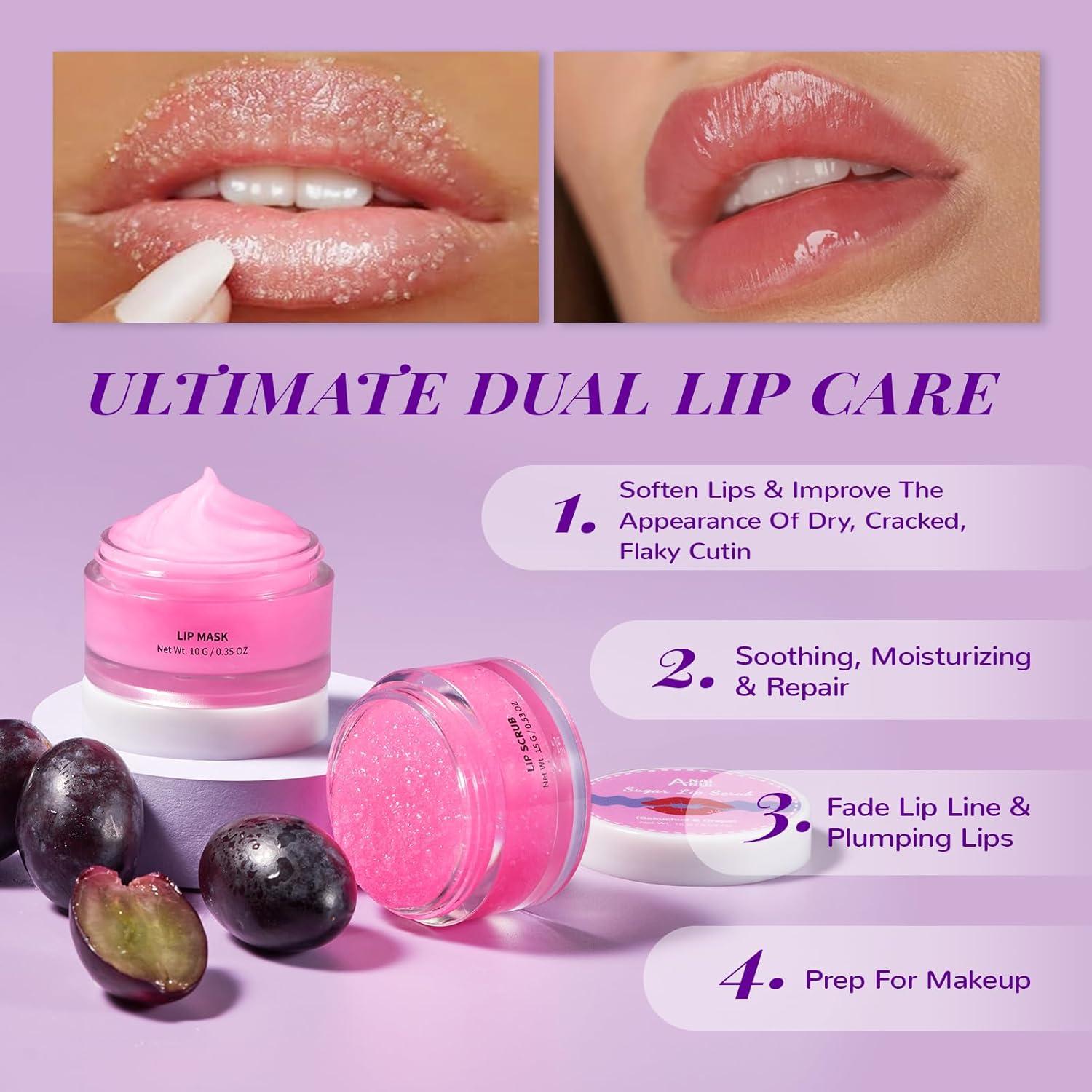Conjunto de Cuidado Labial ANAI RUI - Exfoliante y Mascarilla