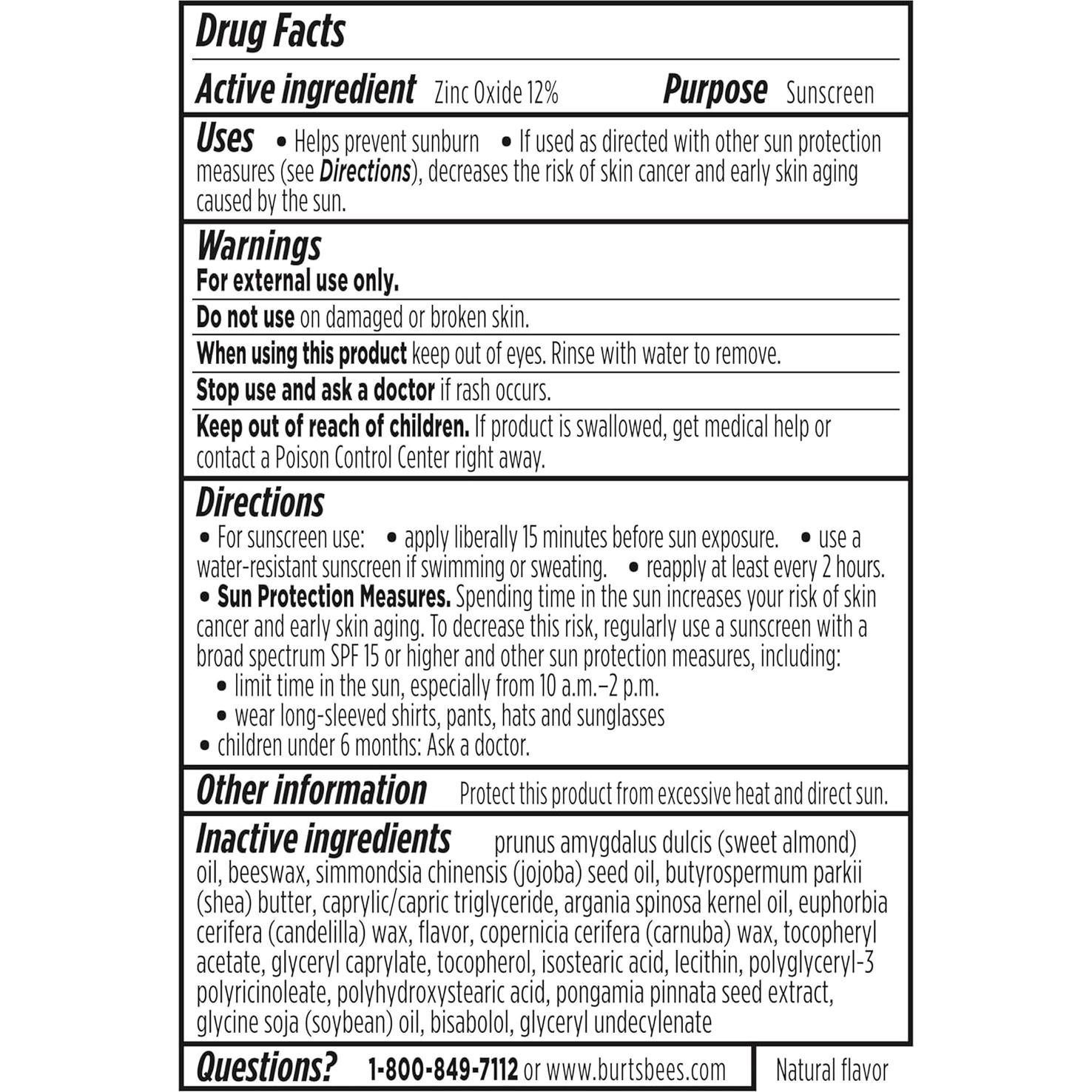 Bálsamo Labial Burt's Bees SPF 30 Playas y Crema - 3 Tubos