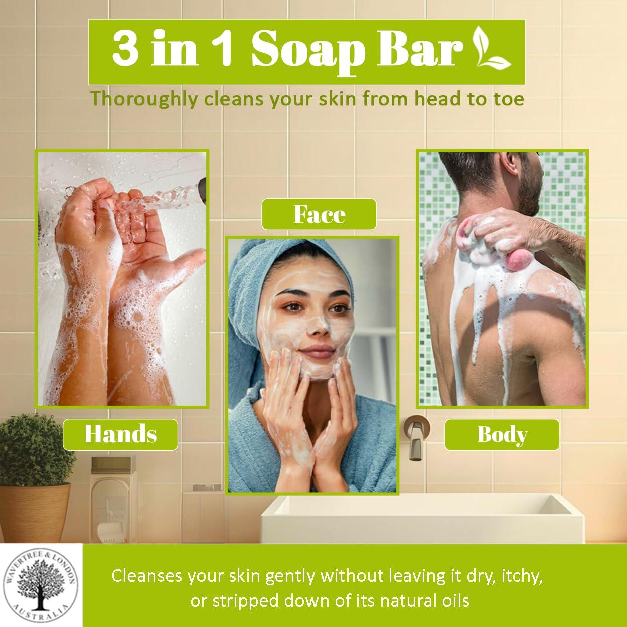 Jabón Natural Wavertree & London Albahaca Lima Mandarina 198g