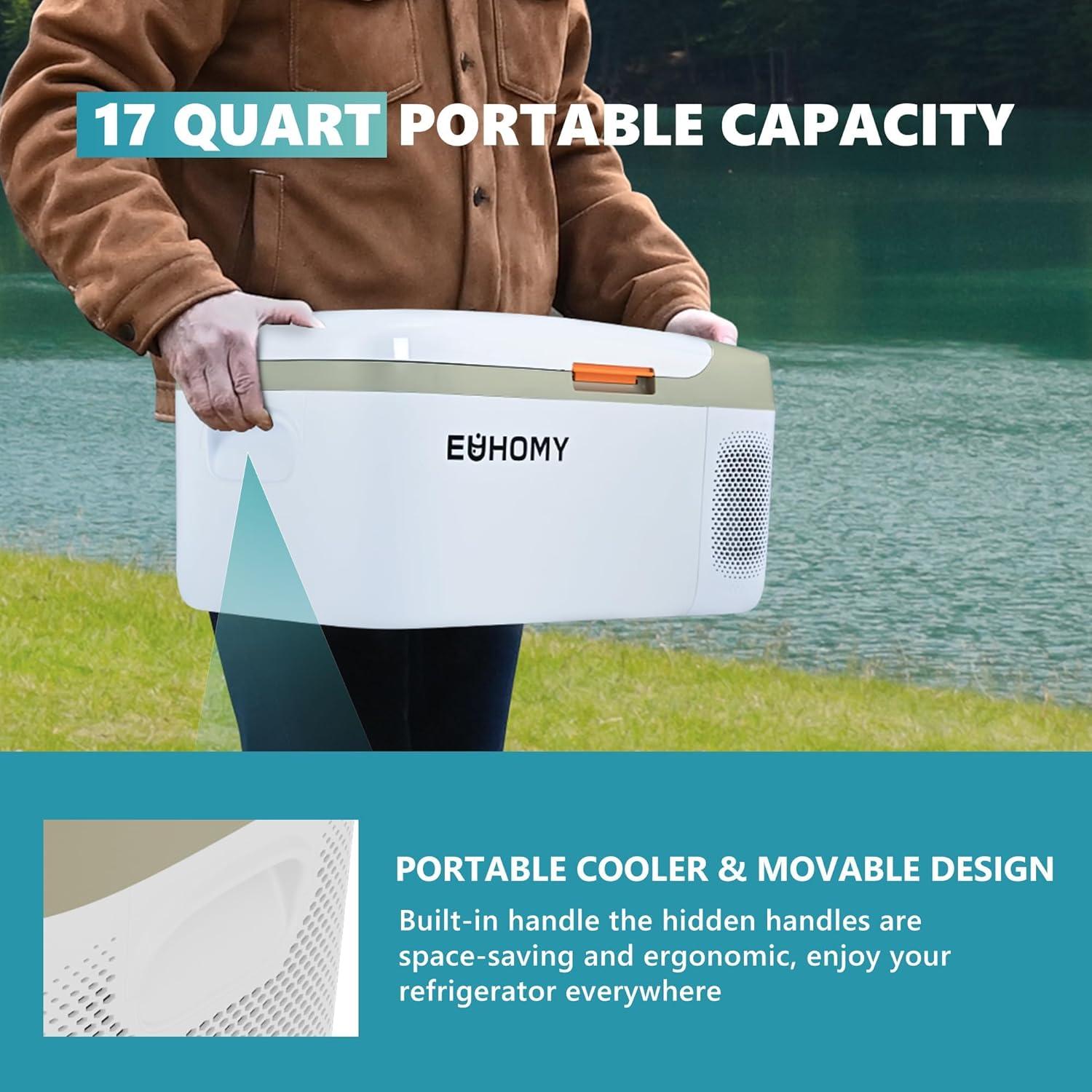 Refrigerador Portátil EUHOMY CFL-16 16L 12V/24V AC